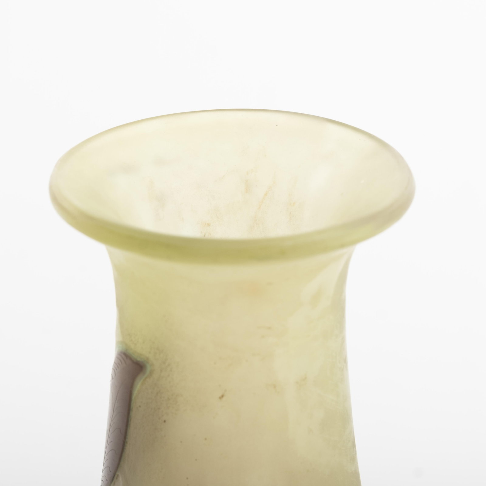 Galle Cameo Acid Etched Art Nouveau Glass Vase, Multilayer, Circa 1920 - 5