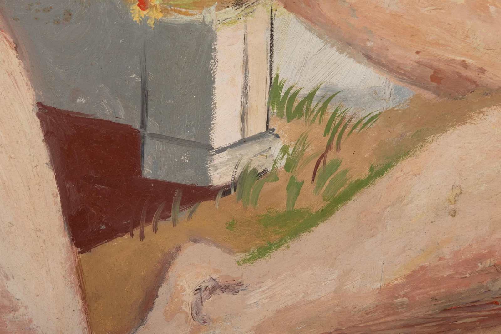 No Reserve: She is a mystery, Oil on Canvas Painting, Circa Mid-20th Century 'Runaway Bride' - 8