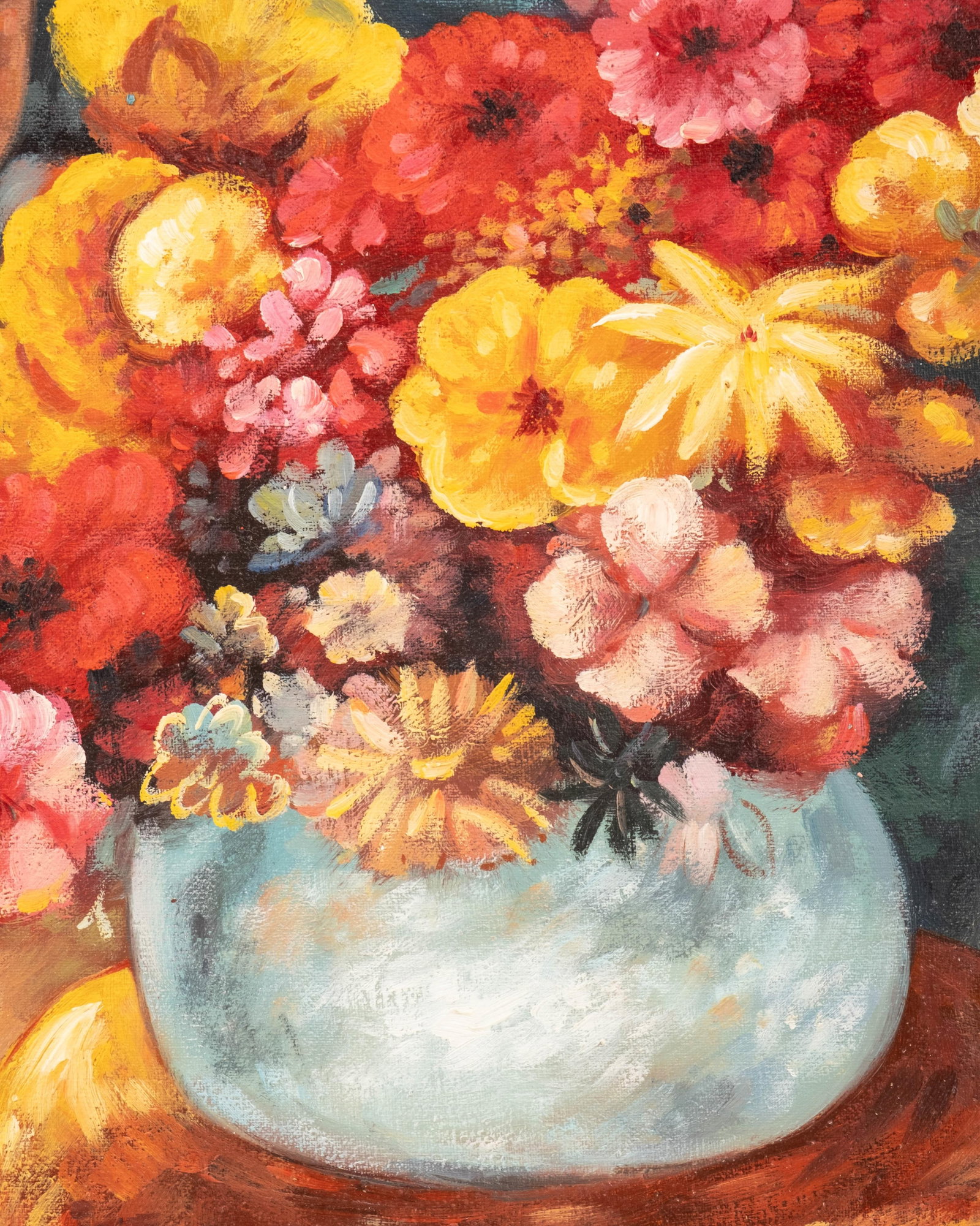 No Reserve: Carole Hermann, Women with a Bouquet, Signed Oil on Canvas - 6