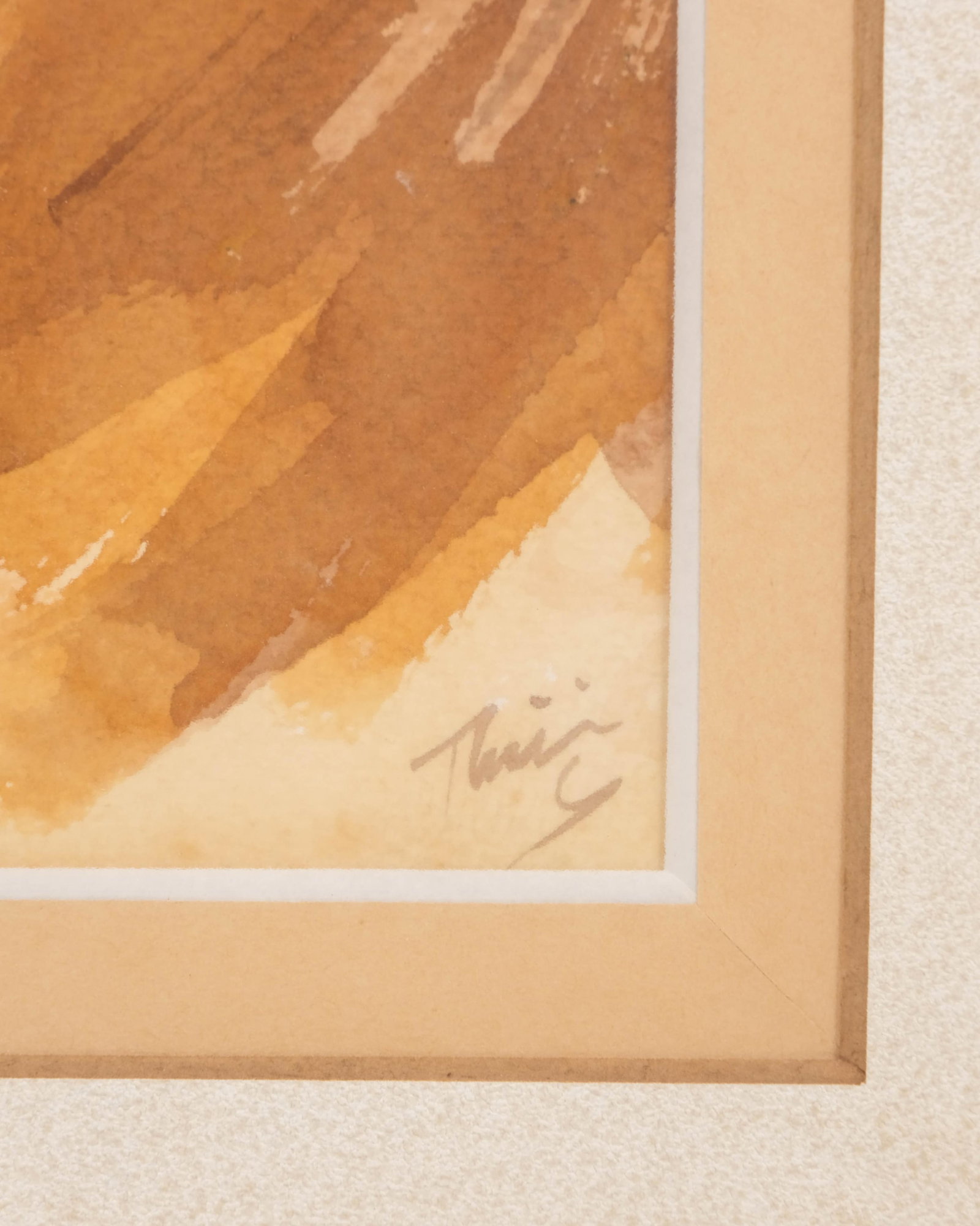 No Reserve: Signed Orientalist School, Watercolor, Painting, Woman with Headscarf, 20th Century - 5