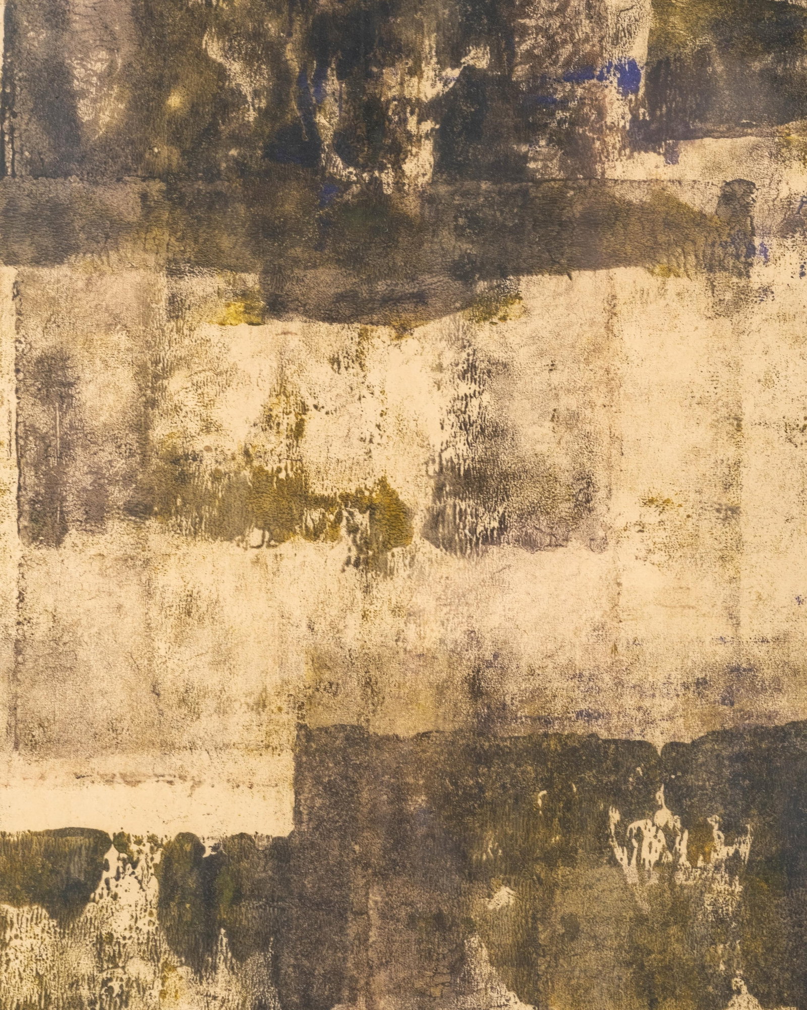 No Reserve: Signed Napsalon? 1962 Abstract Mixed Media on Paper - 7