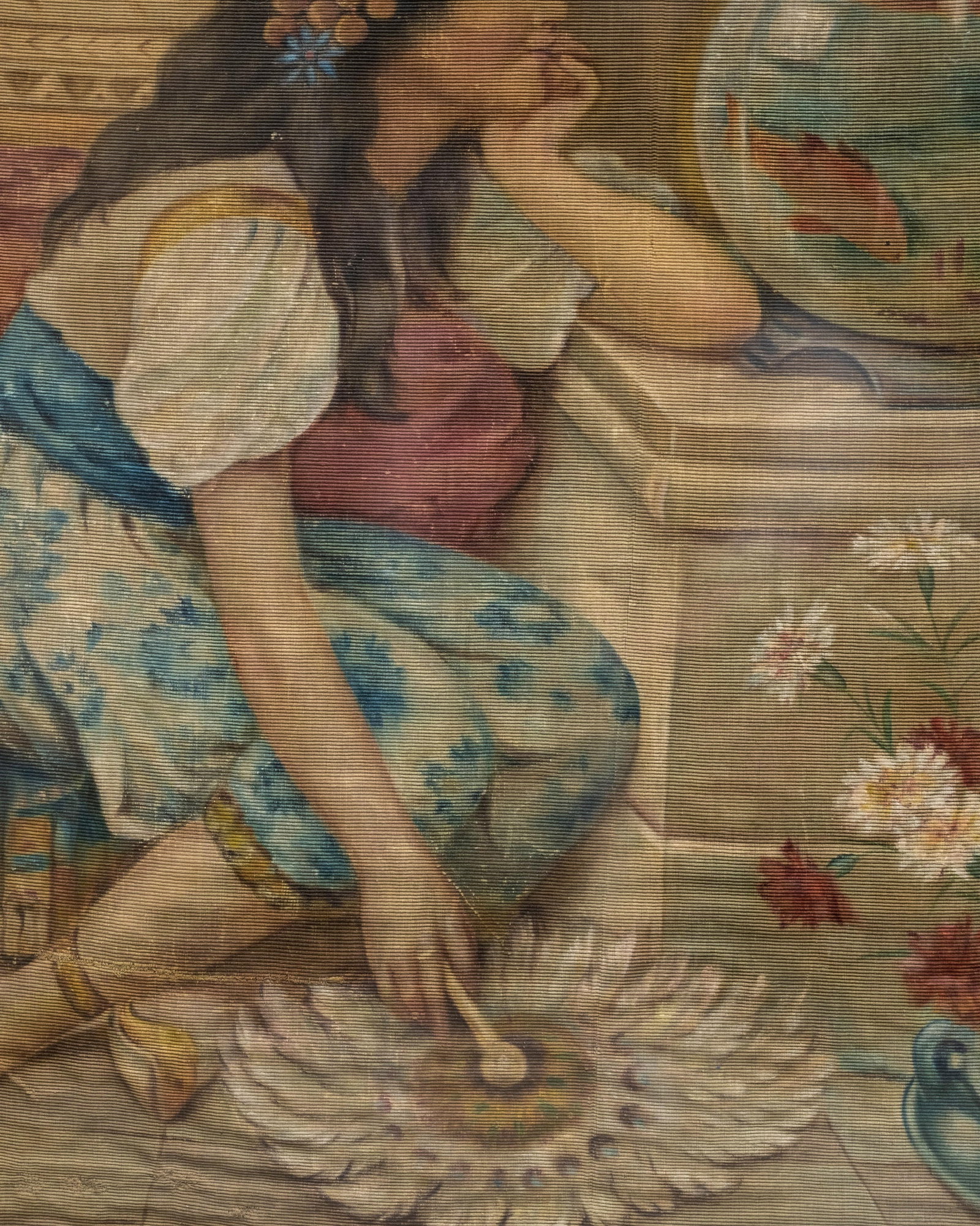 No Reserve: William Stephen Coleman (after) British Orientalist Goldfish Bowl 80-in Painting - 4