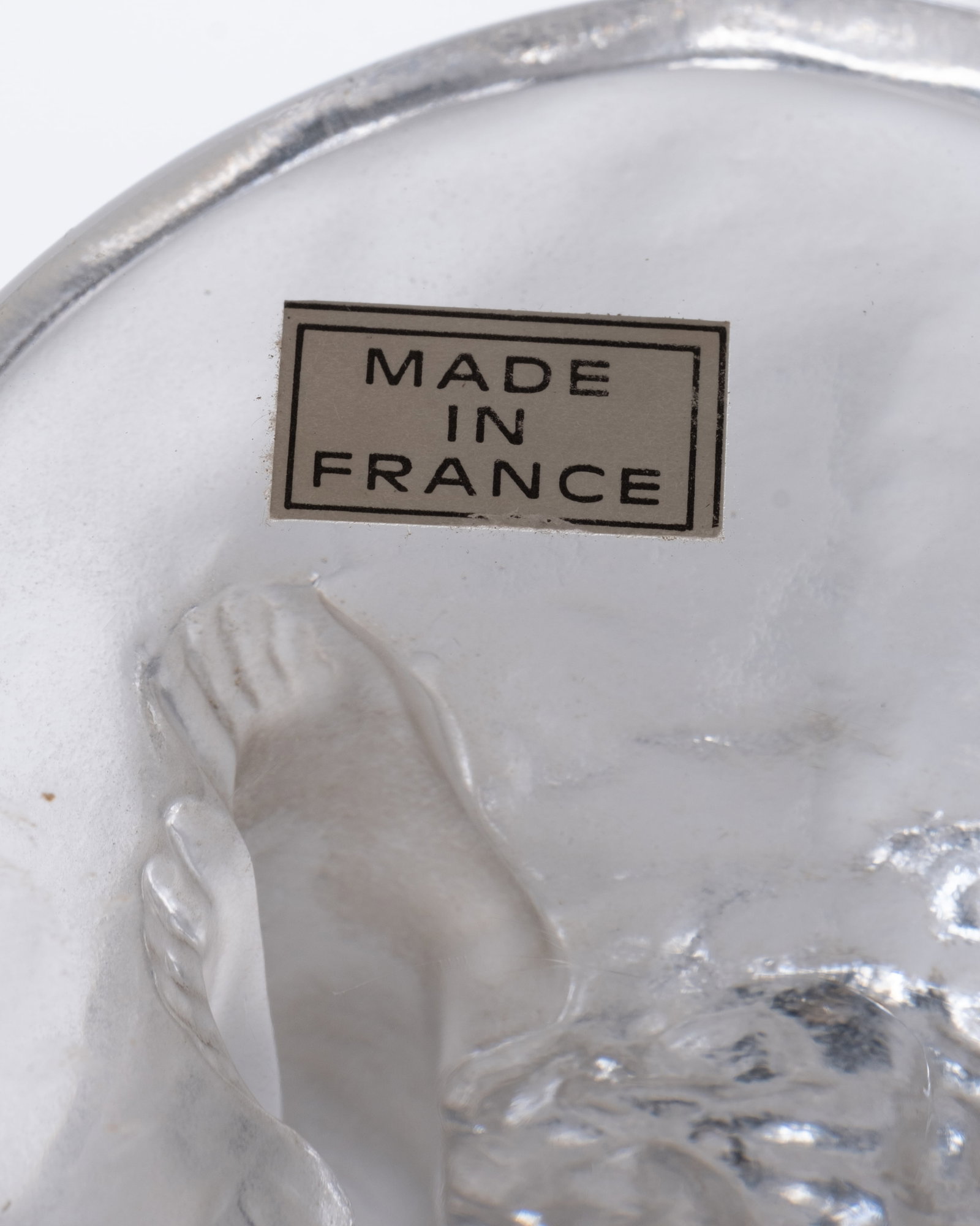 Lalique France 'Danseuse' Molded Crystal Figure on Wood Base, Signed - 6