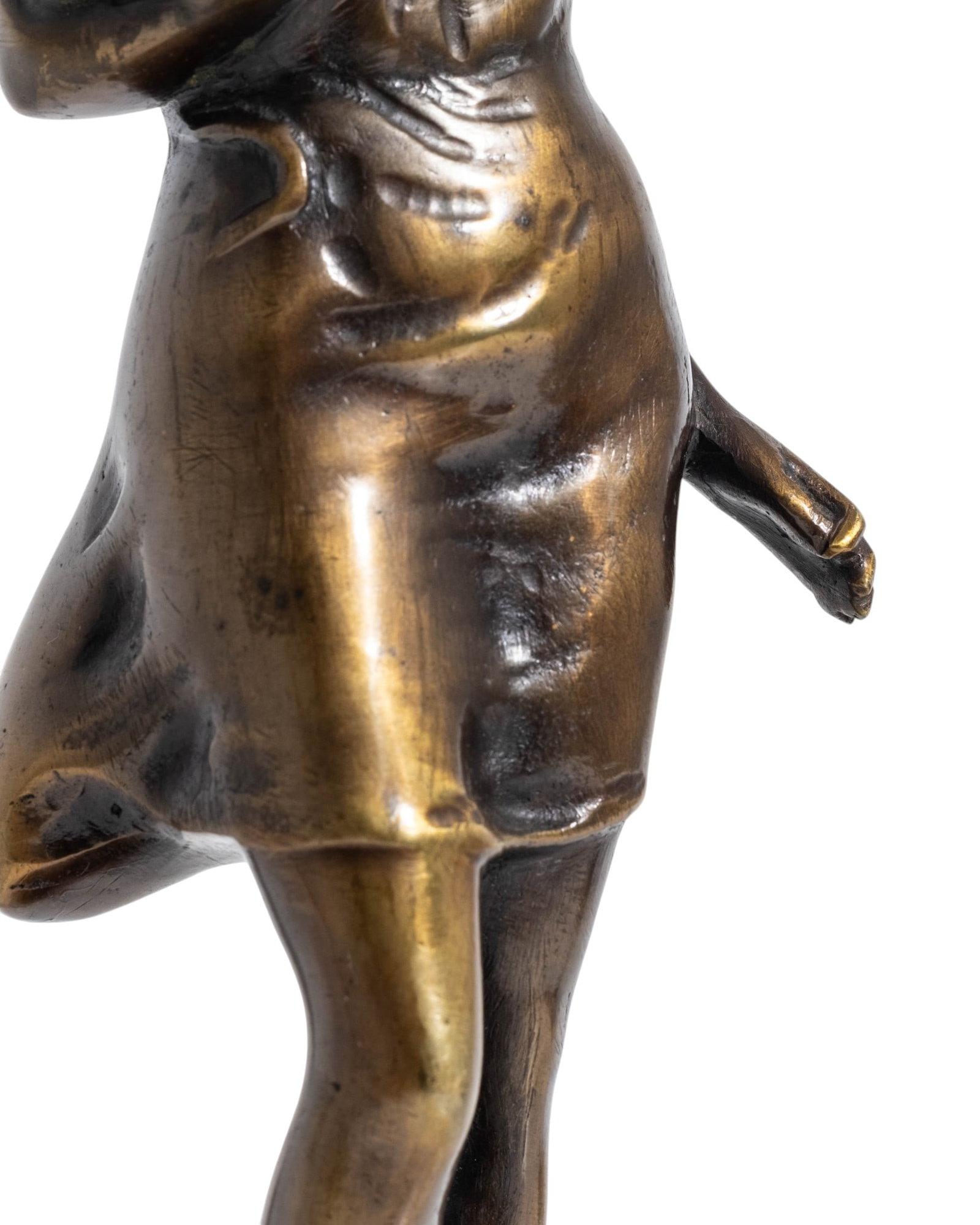 No Reserve: After Bruno Zach Signed Art Deco Bronze Lady with Dog Sculpture - 4