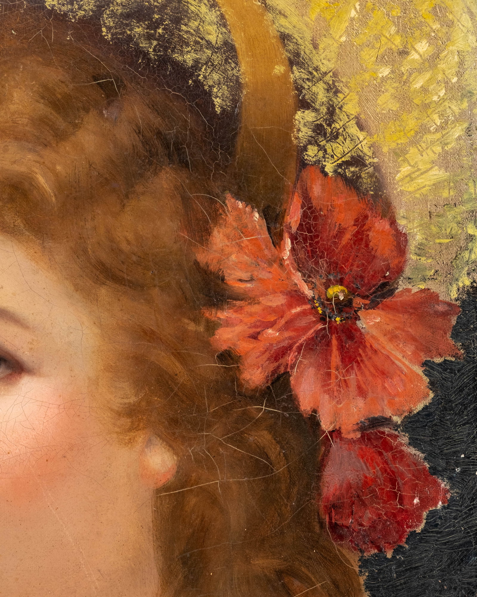 Signed Belle Epoque Portrait Painting of an Elegant Woman, C. 1900 - 6