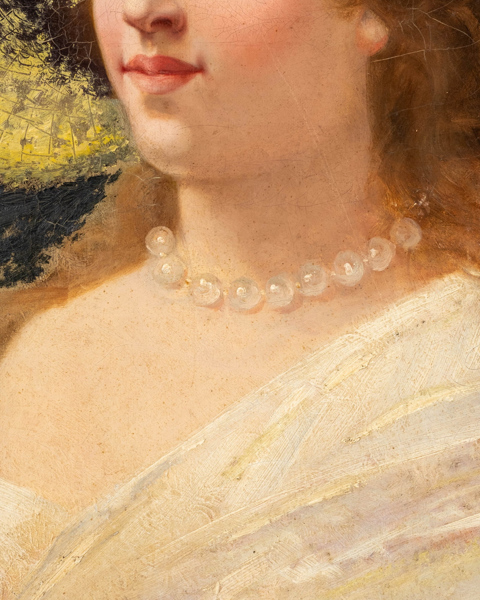 Signed Belle Epoque Portrait Painting of an Elegant Woman, C. 1900 - 7