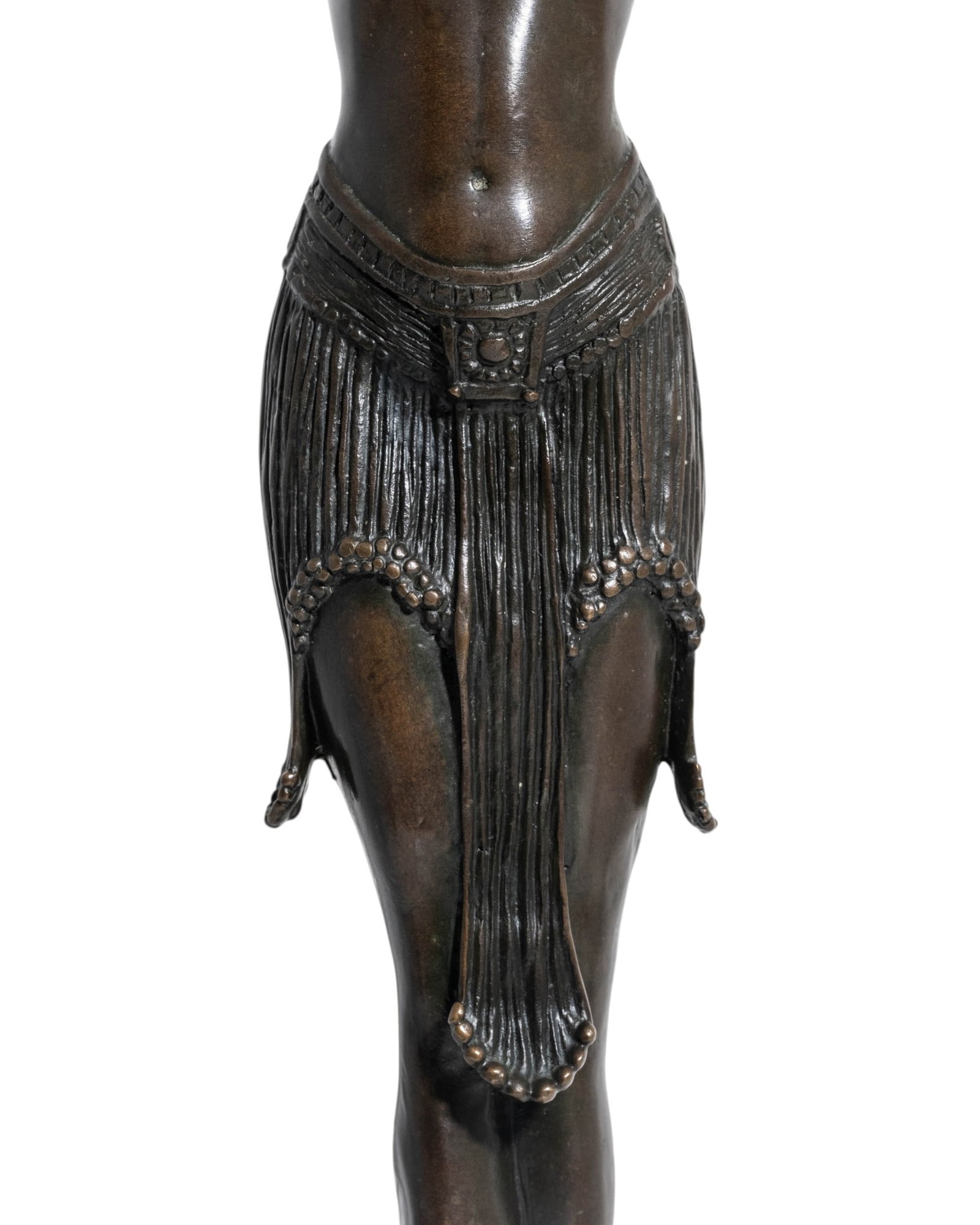 No Reserve: After Demétre Chiparus, Egyptian Dancer Art Deco Bronze Sculpture - 5