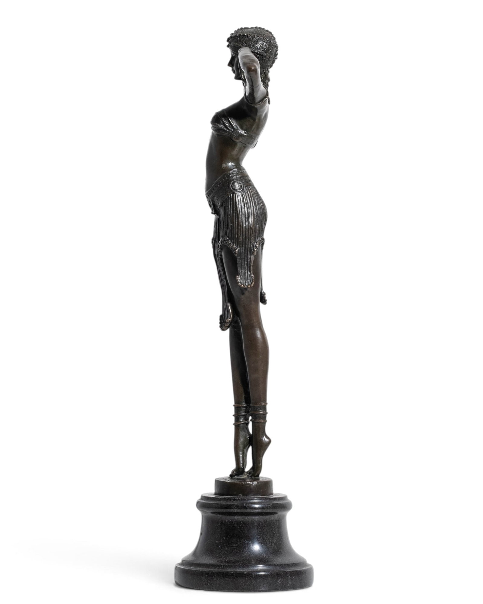 No Reserve: After Demétre Chiparus, Egyptian Dancer Art Deco Bronze Sculpture - 8