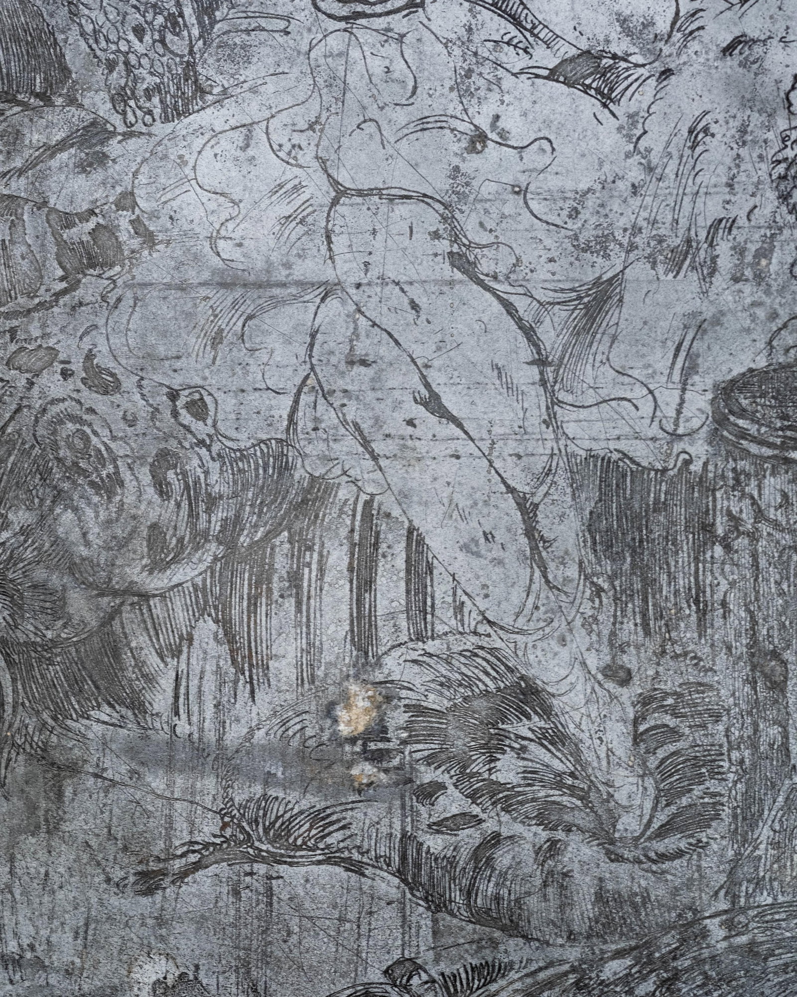 No Reserve: Alfred Stevens Zinc Etching Plate, Reclining Lady, Signed with Monogram 'A.S.' - 5