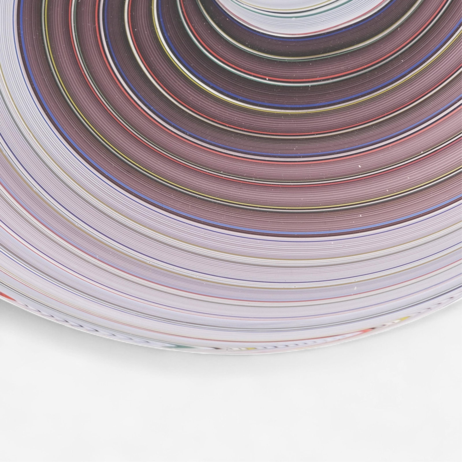 No Reserve: Adriano Dalla Valentina (attrib) 13-in Murano Hand Blown Glass Charger, Circa 1970's - 6