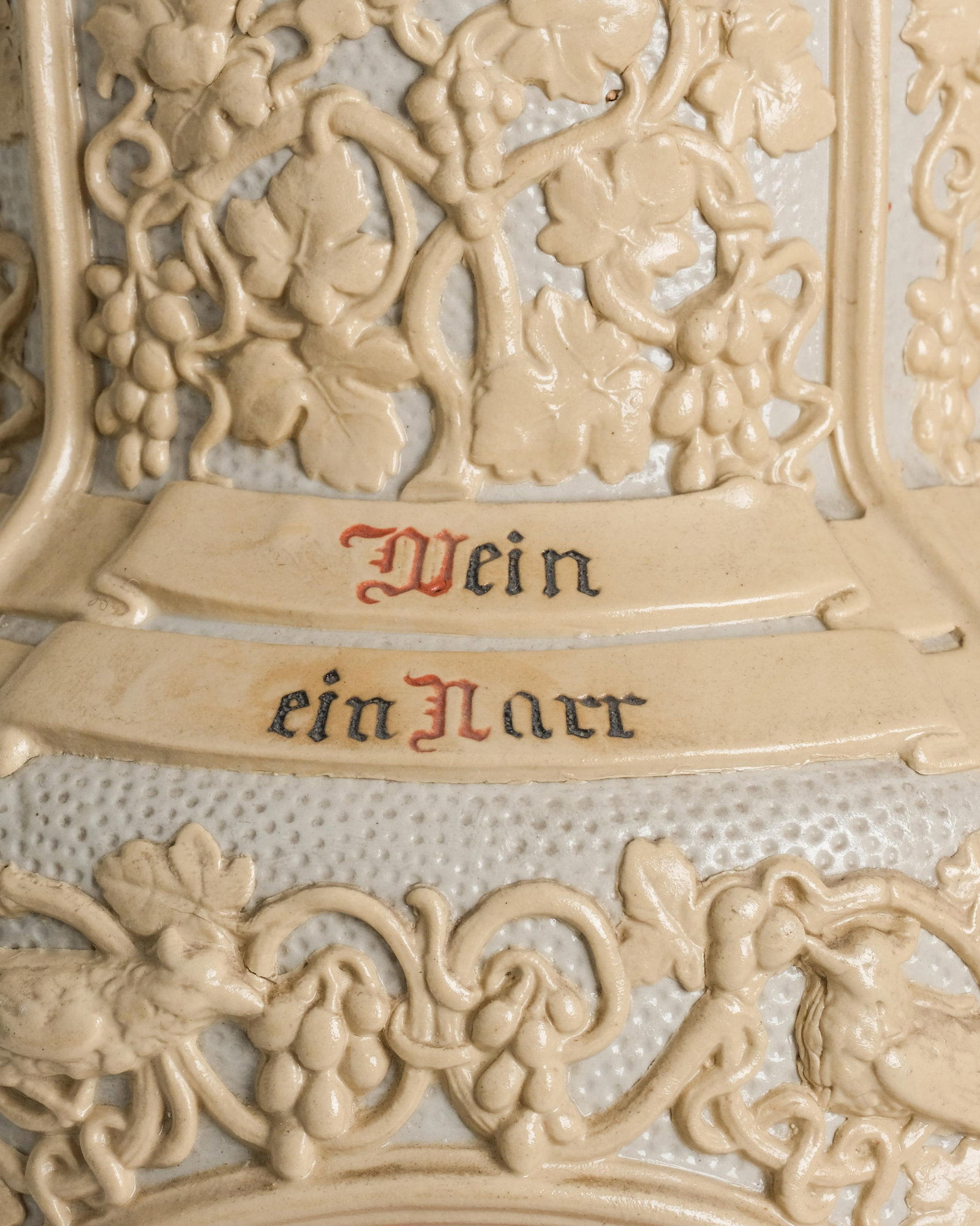 No Reserve: Villeroy & Boch Mettlach Stoneware Relief Pitcher, Circa 1890 - 7