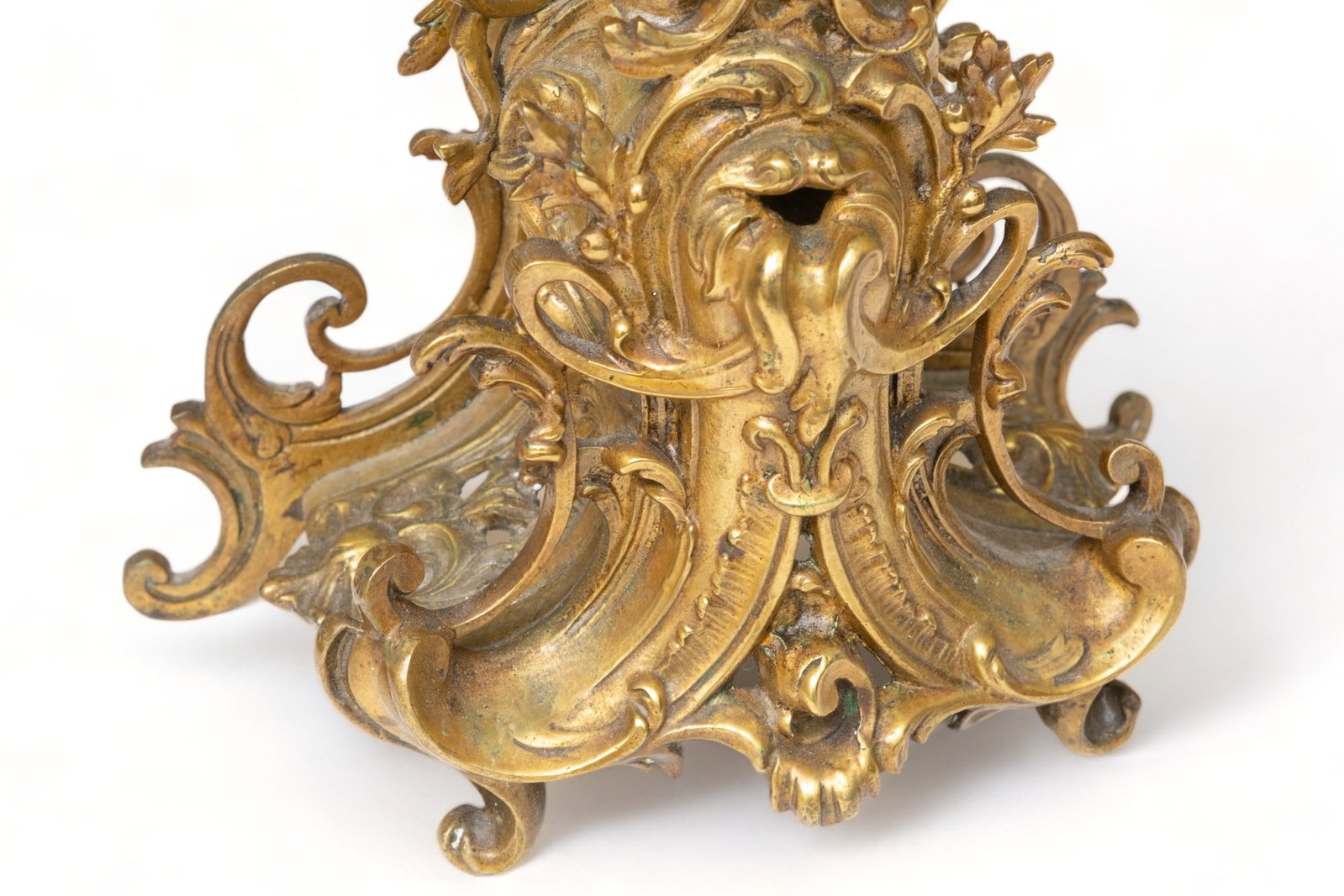 No Reserve: French Mantel Clock Impressive 21 inches tall, Gilt Bronze, 19th Century - 4