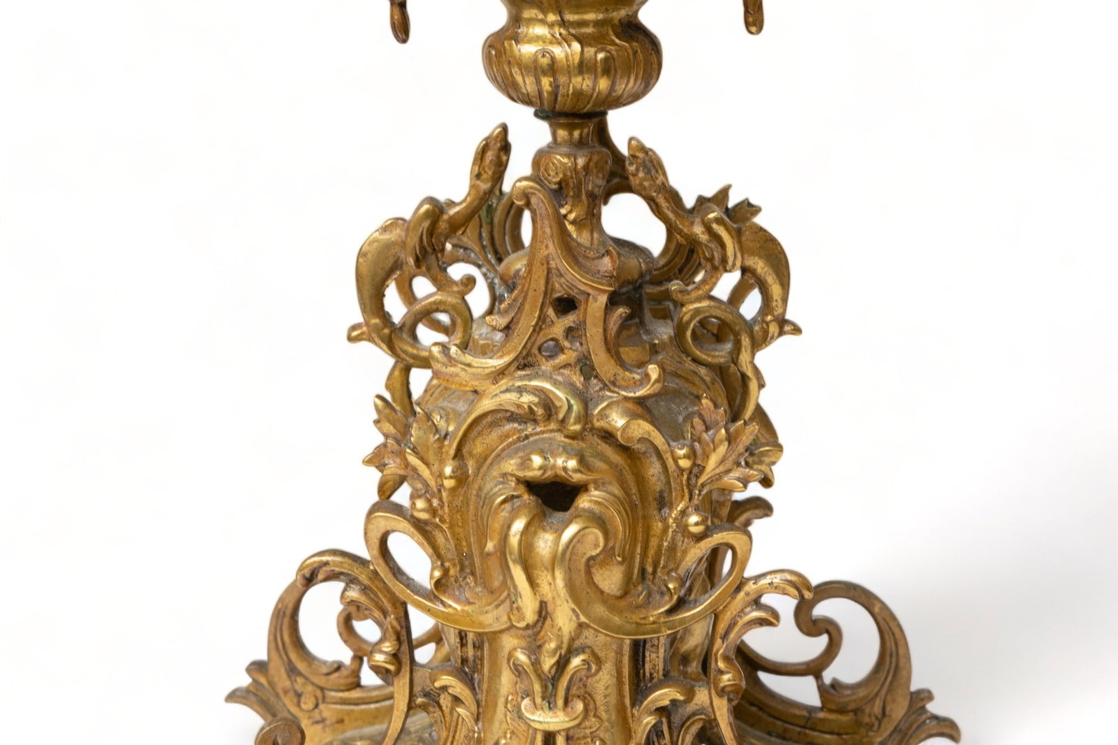 No Reserve: French Mantel Clock Impressive 21 inches tall, Gilt Bronze, 19th Century - 8