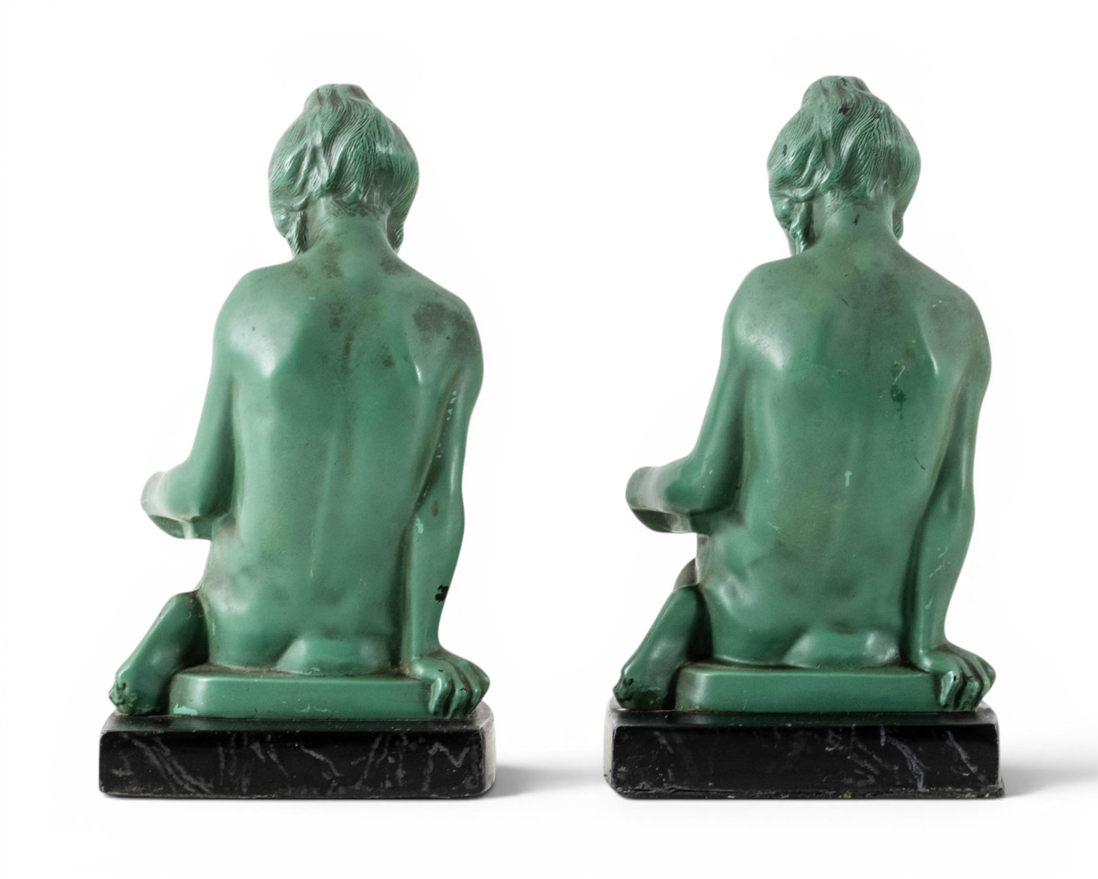 No Reserve: Max Le Verrier (Attrib.) for Ronson Art Deco Bookends, Circa 1930s - 6