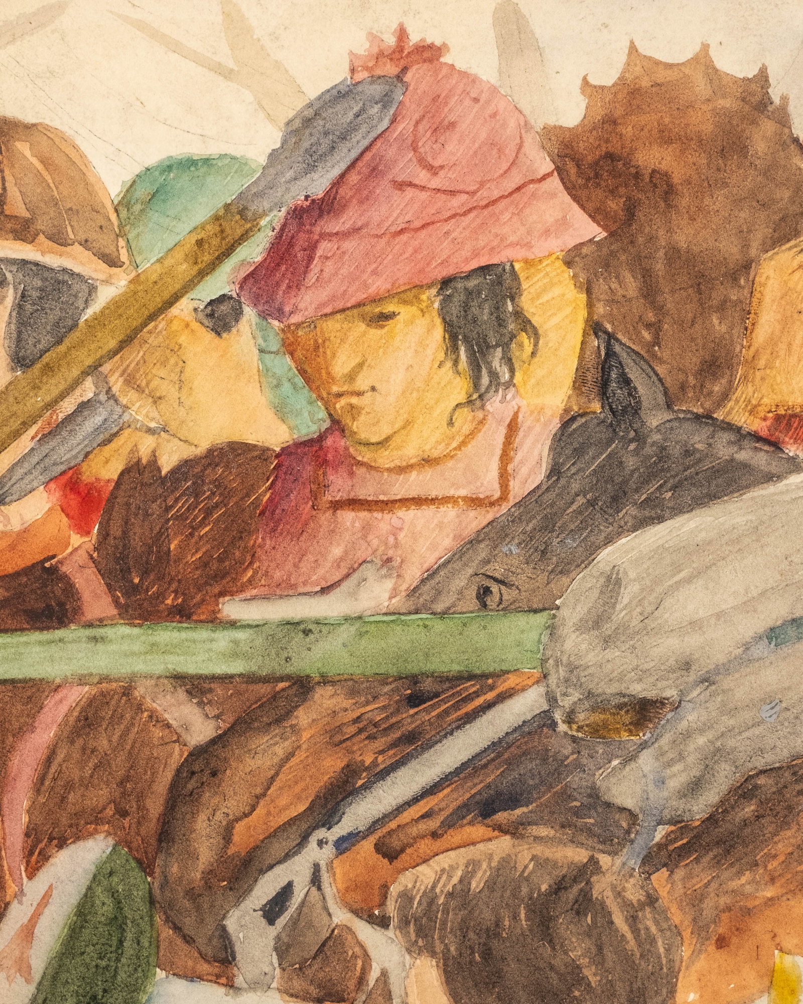 No Reserve: After Piero della Francesca 'The Legend of the True Cross' Watercolor Study - 4