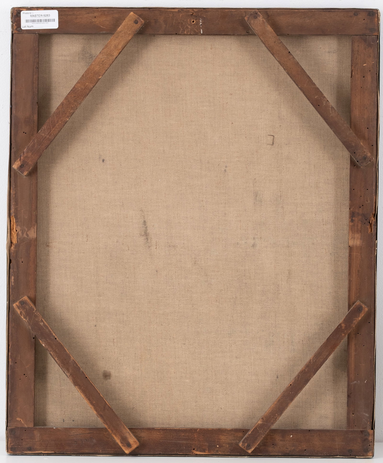 No Reserve: French School 19th Century Portrait of a Woman with Blue Eyes Oil Painting - 5