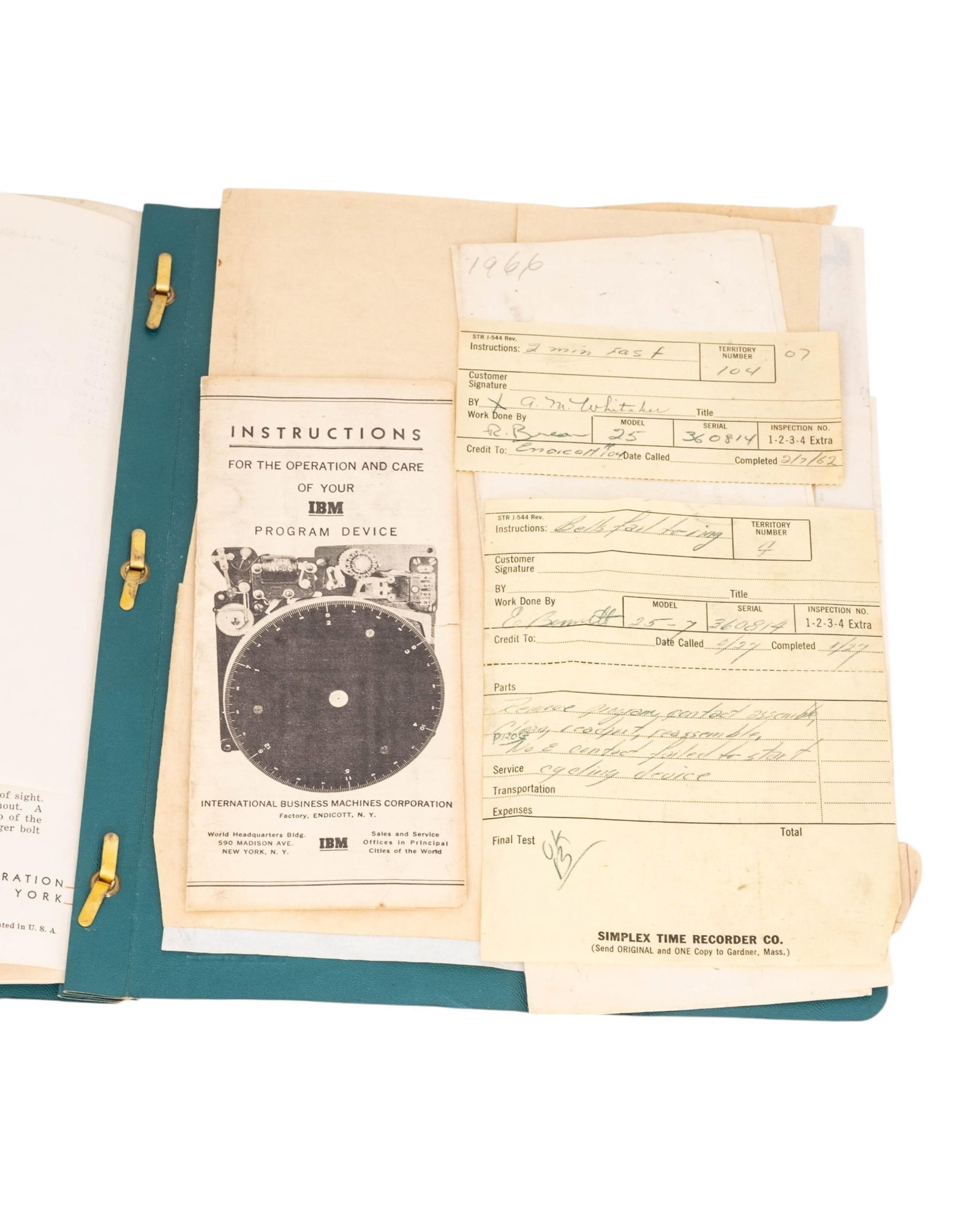 No Reserve: IBM Art Deco Timekeeping System With 1939 THINK Collateral - 19