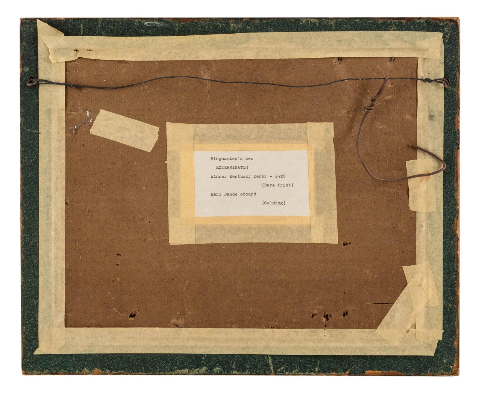 No Reserve: Group of Five Thoroughbred Horse Racing Items Featuring Exterminator 'Old Bones' - 7
