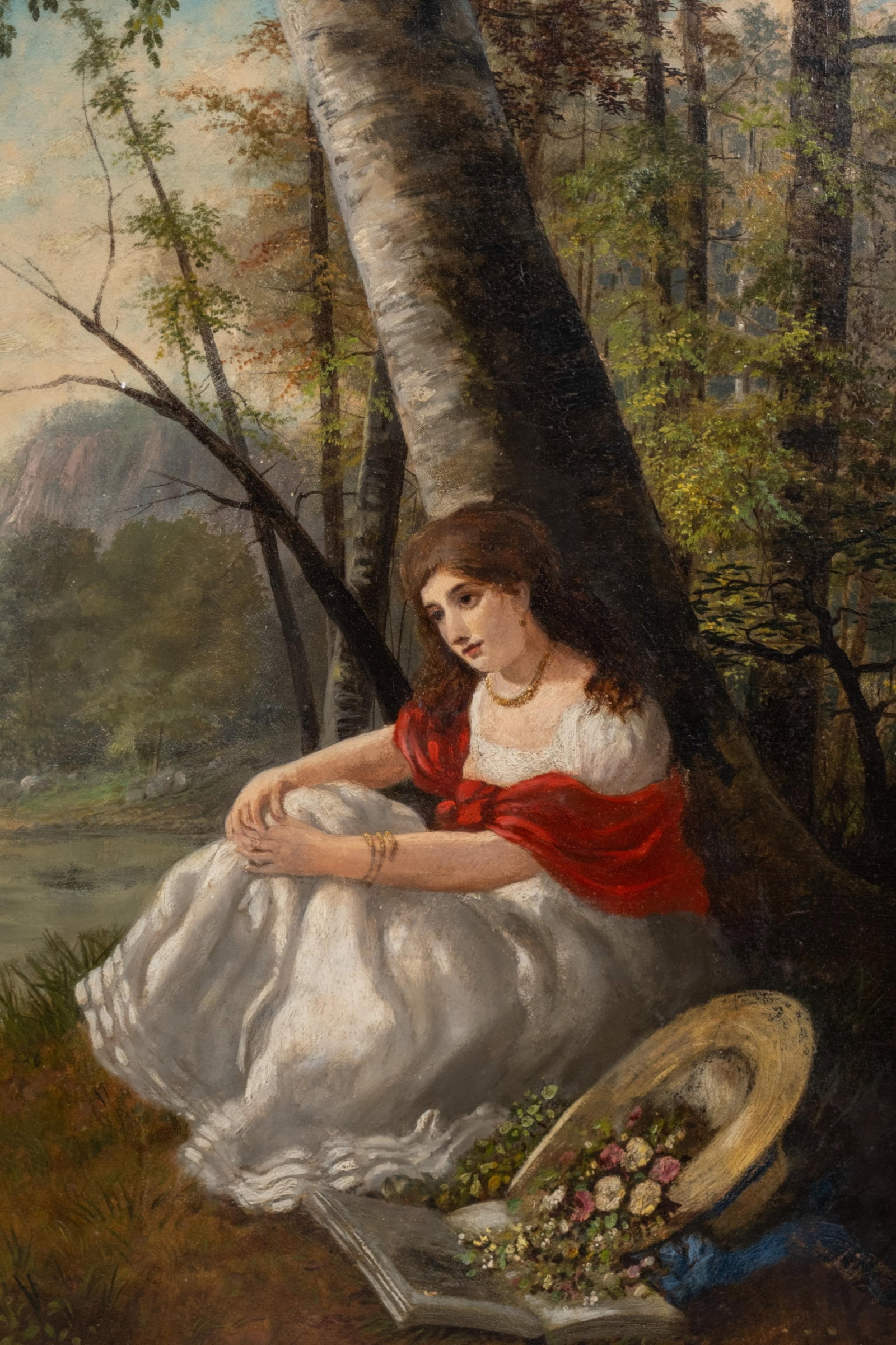 John Inman Signed Oil Painting, 19th Century with 1957 COA - 6
