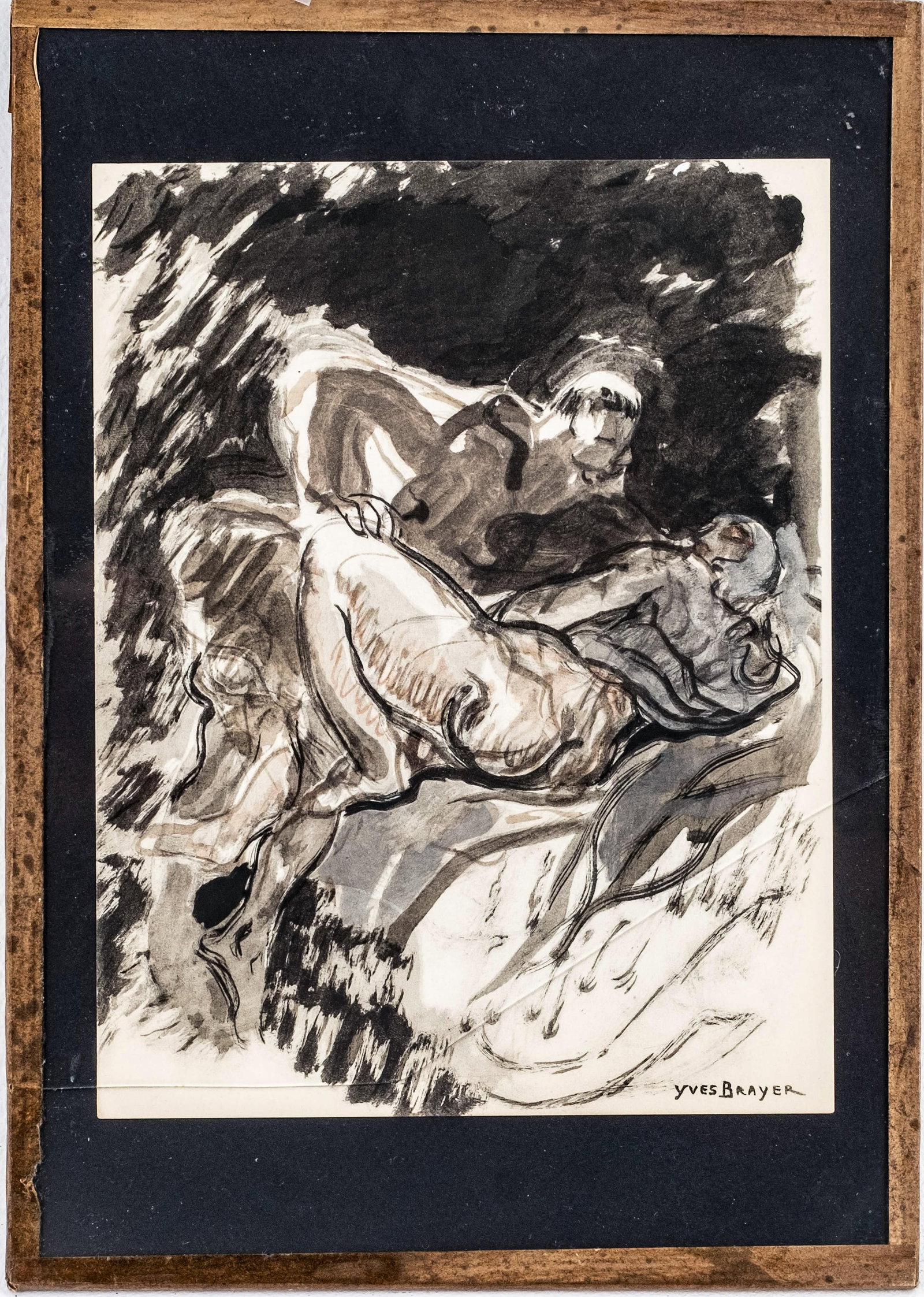 No Reserve: Group (4) Yves Brayer Signed Hand Painted illustrations, 1947 - 12