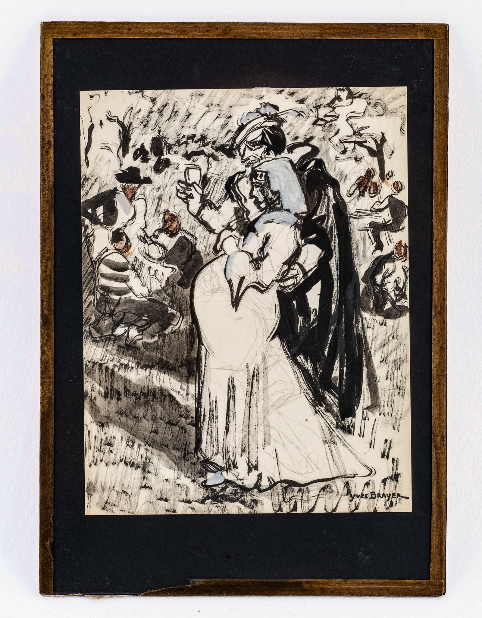 No Reserve: Group (4) Yves Brayer Signed Hand Painted illustrations, 1947 - 7