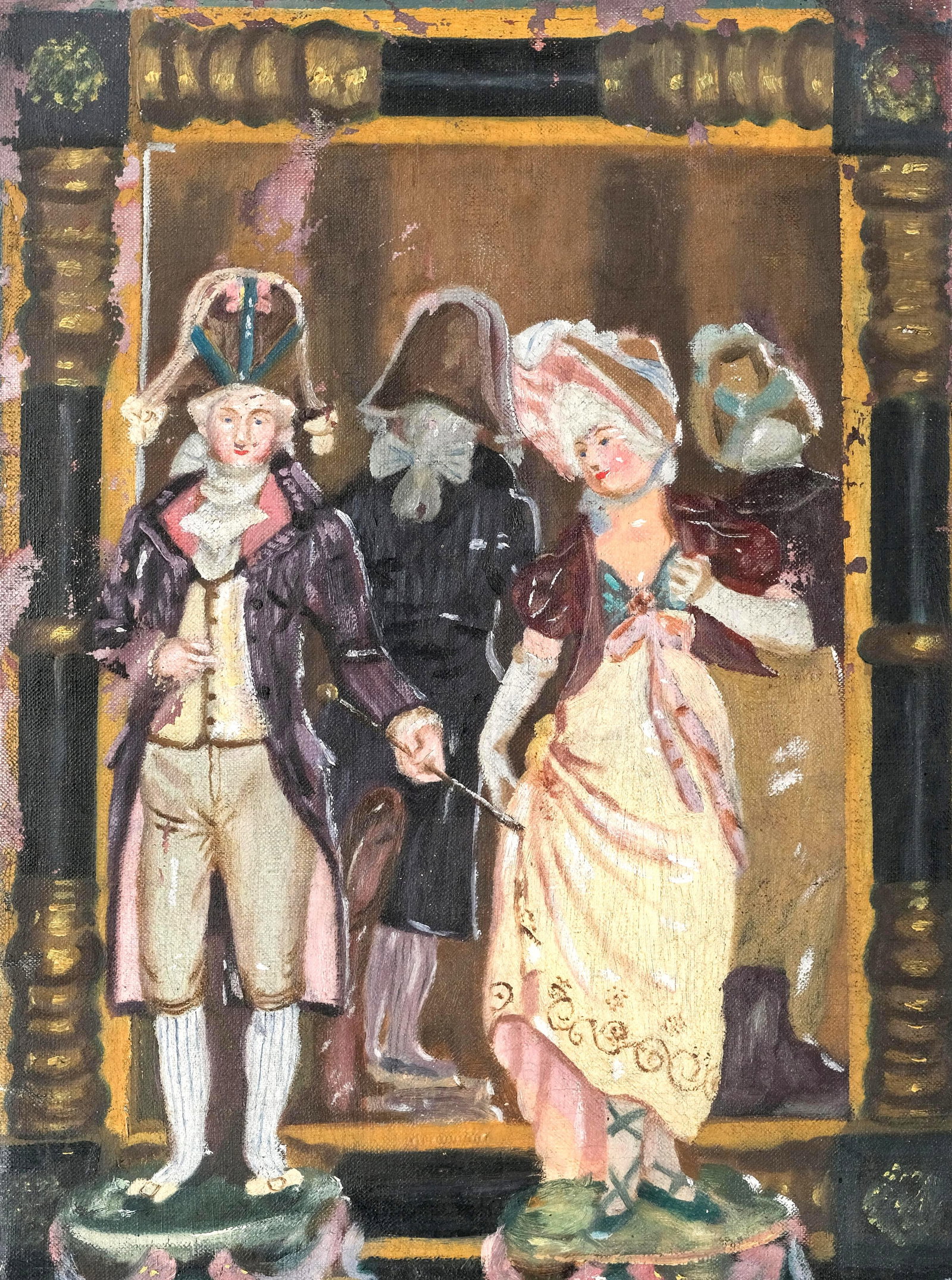 No Reserve: 18th-Century Style Genre Painting - 2