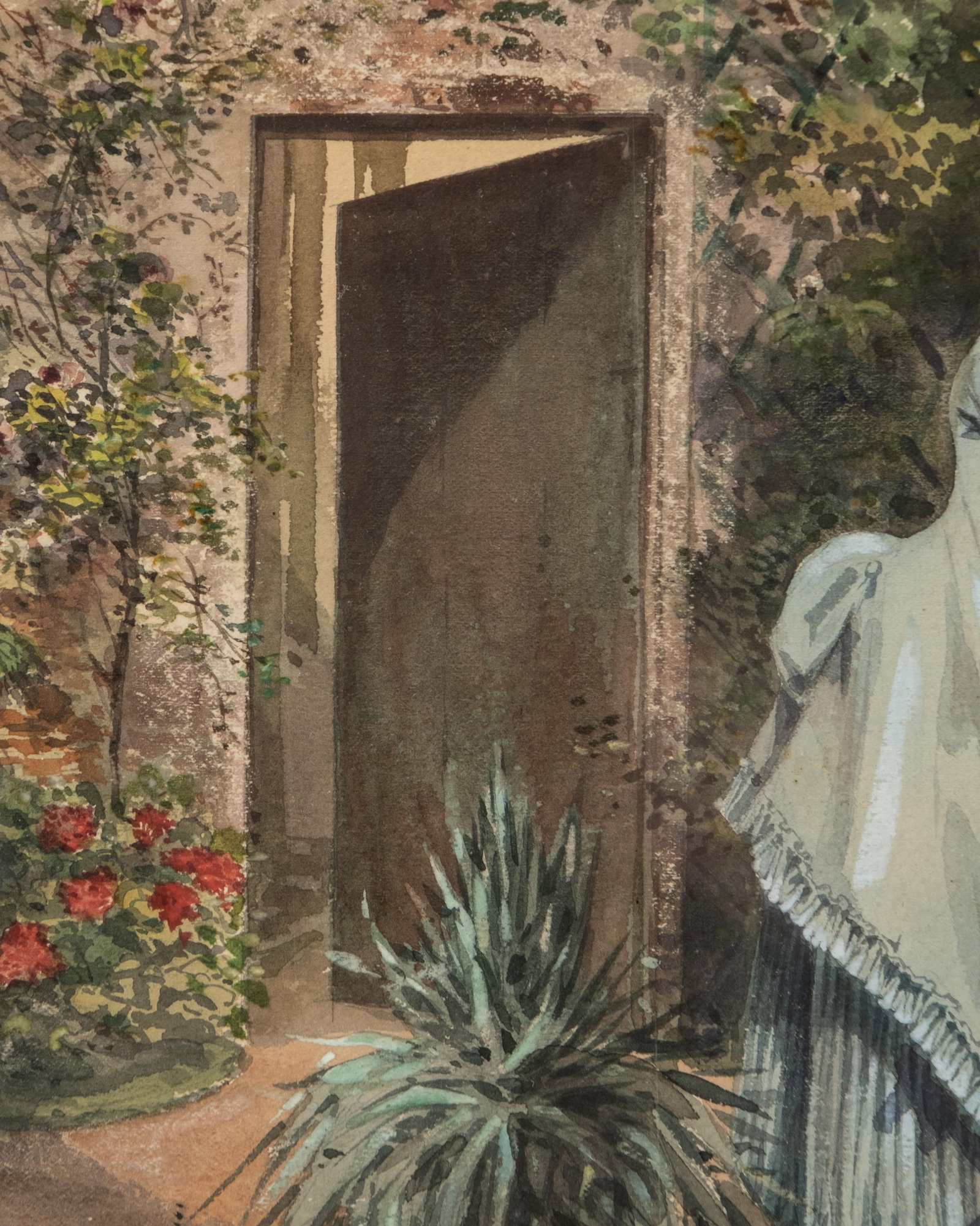 No Reserve: Mystery Artist, Signed 19th Century Watercolor Painting, Dated 1875 - 14