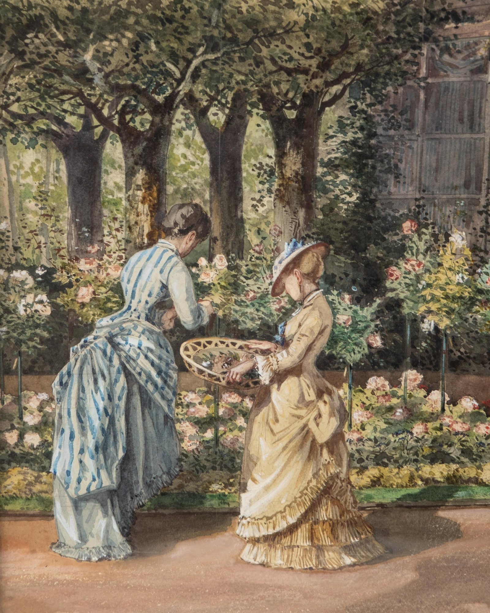 No Reserve: Mystery Artist, Signed 19th Century Watercolor Painting, Dated 1875 - 10