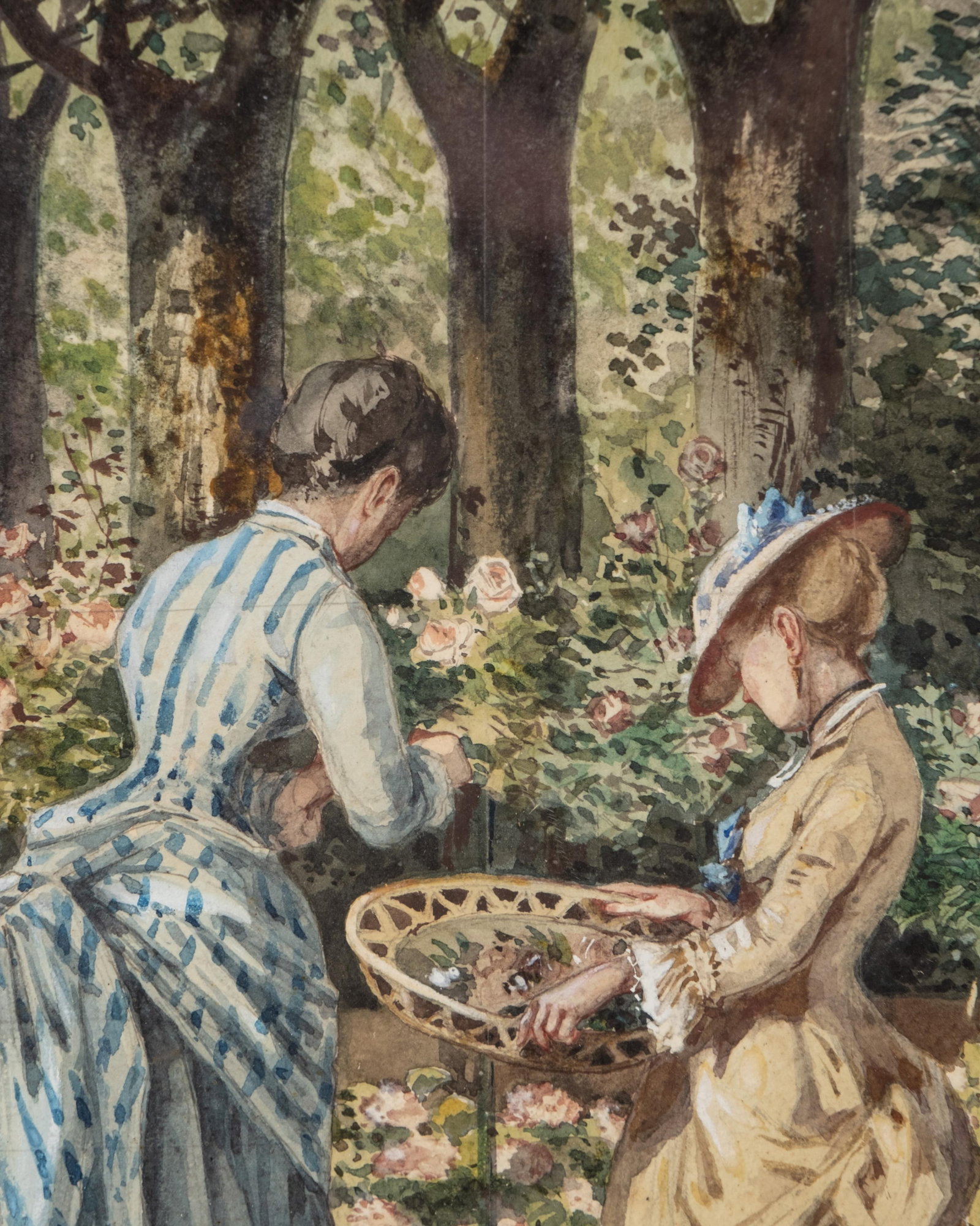 No Reserve: Mystery Artist, Signed 19th Century Watercolor Painting, Dated 1875 - 11