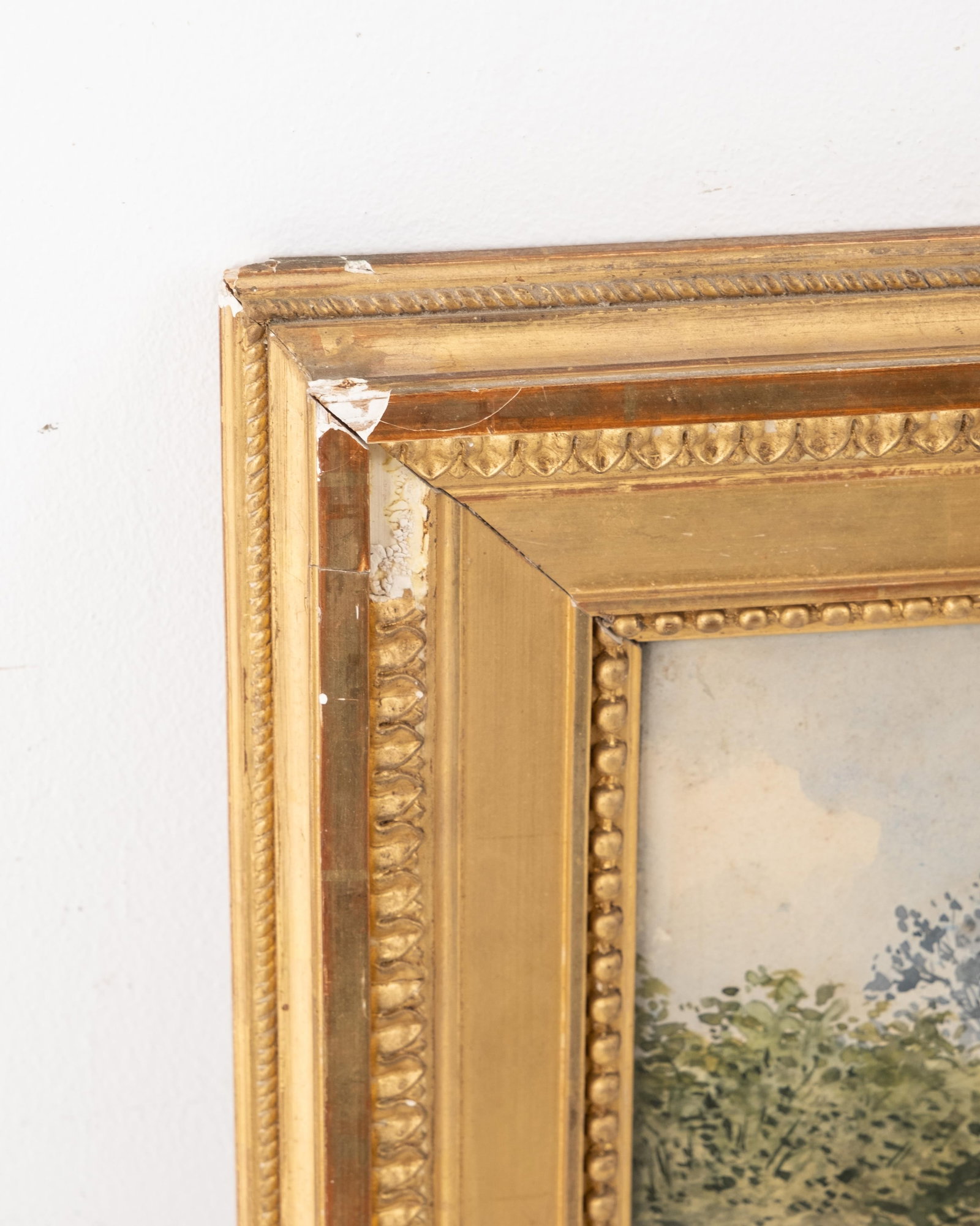 No Reserve: Mystery Artist, Signed 19th Century Watercolor Painting, Dated 1875 - 14