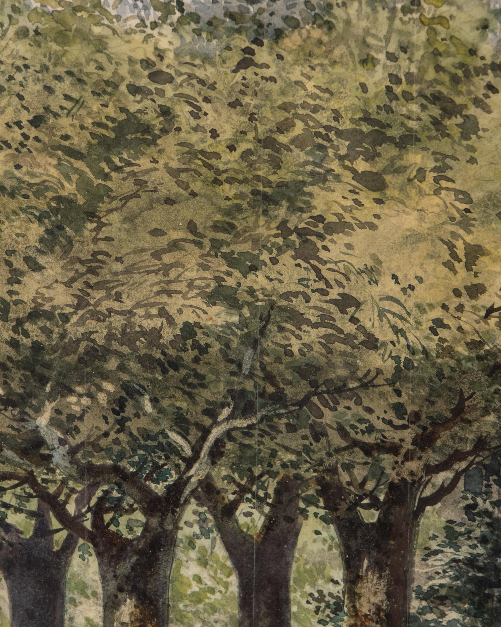 No Reserve: Mystery Artist, Signed 19th Century Watercolor Painting, Dated 1875 - 7