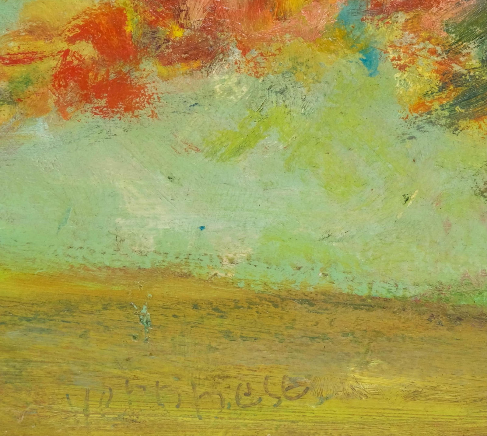 No Reserve: Mystery Artist, Impressionist School, 'Bouquet on the Balcony,' Signed Oil on Panel - 4