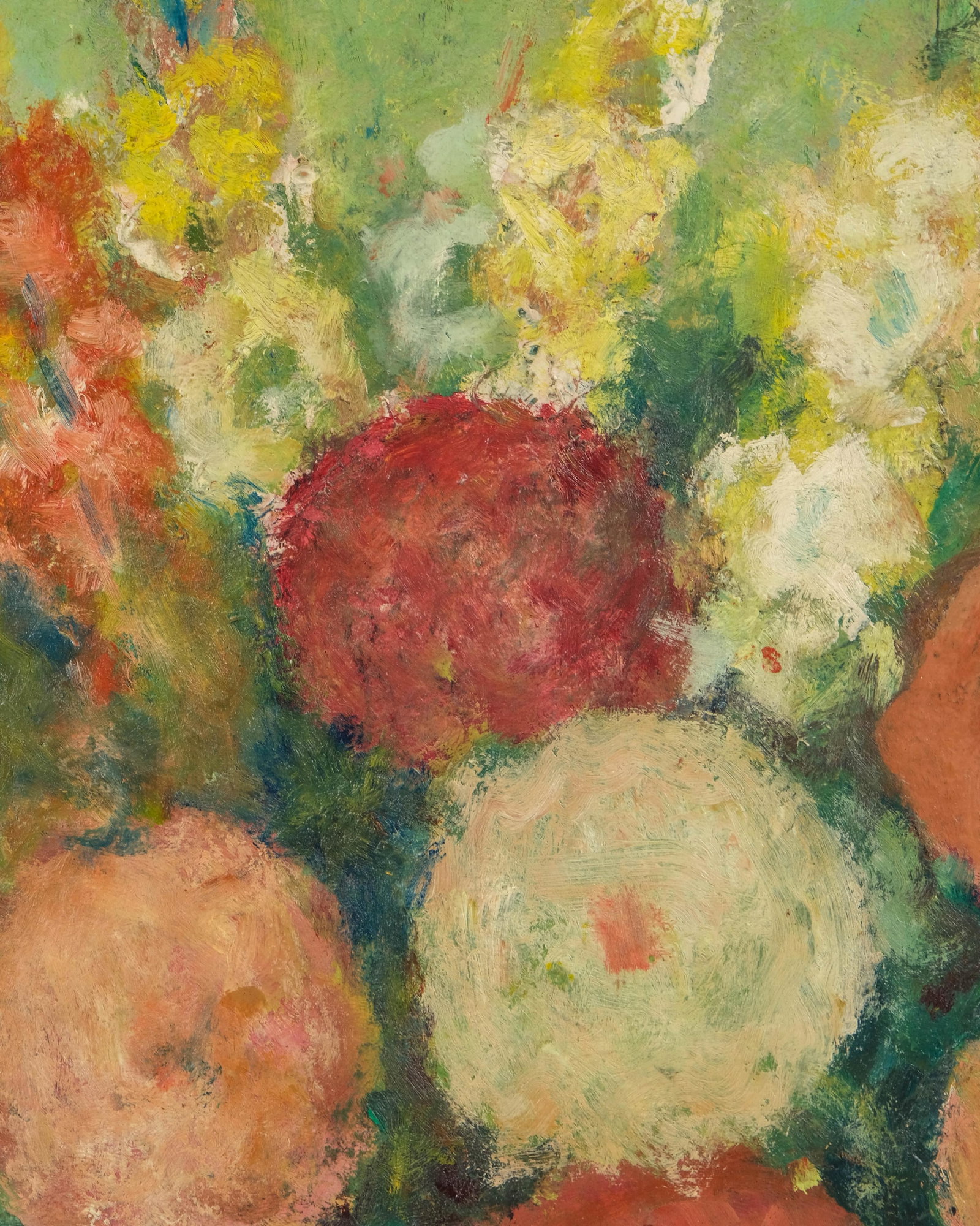 No Reserve: Mystery Artist, Impressionist School, 'Bouquet on the Balcony,' Signed Oil on Panel - 6