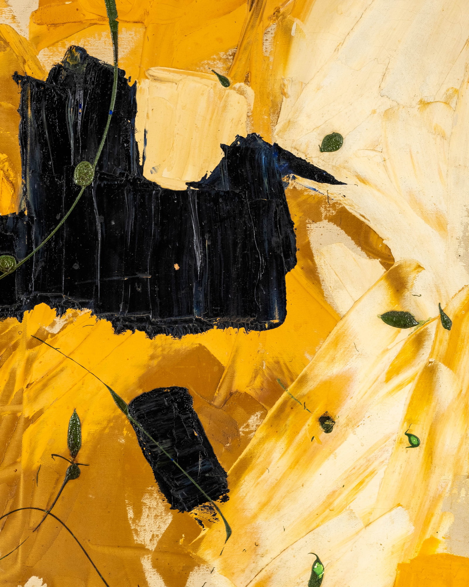 No Reserve: Mystery Artist Mid-Century Abstract Expressionist Oil on Canvas Painting - 6