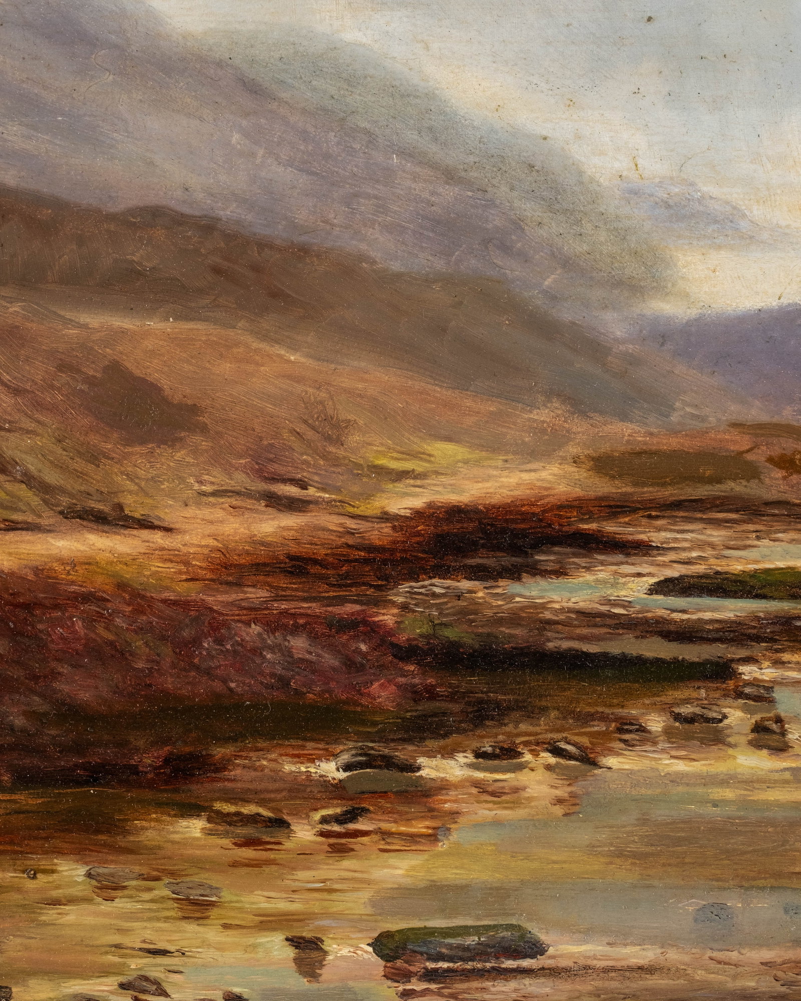 No Reserve: Mystery Artist, Signed 1915 Scottish Highland Glen Landscape Oil Painting - 5