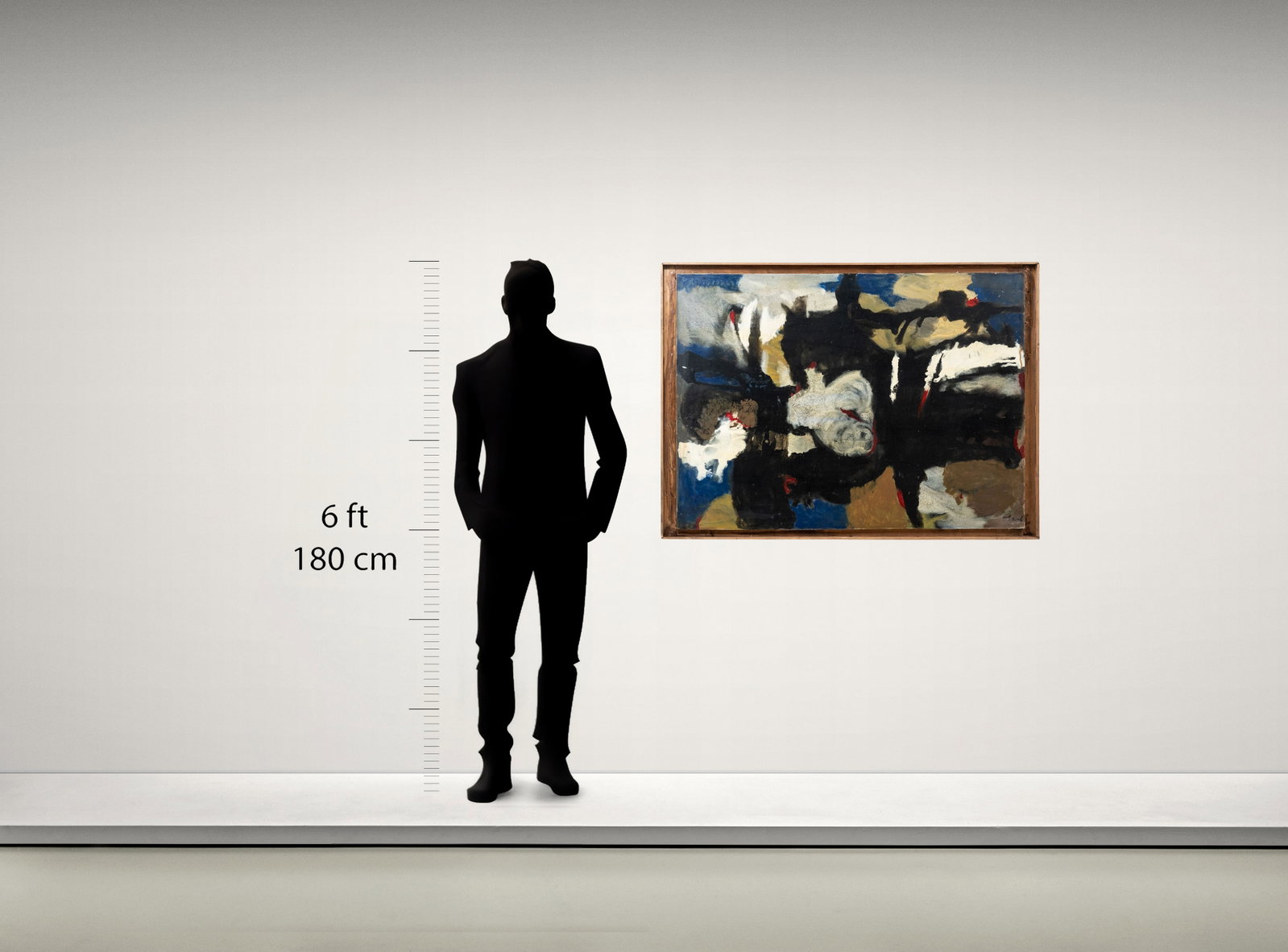 Mystery Artist: French School Signed 1963 'New Realities' Abstract Oil Painting - 2