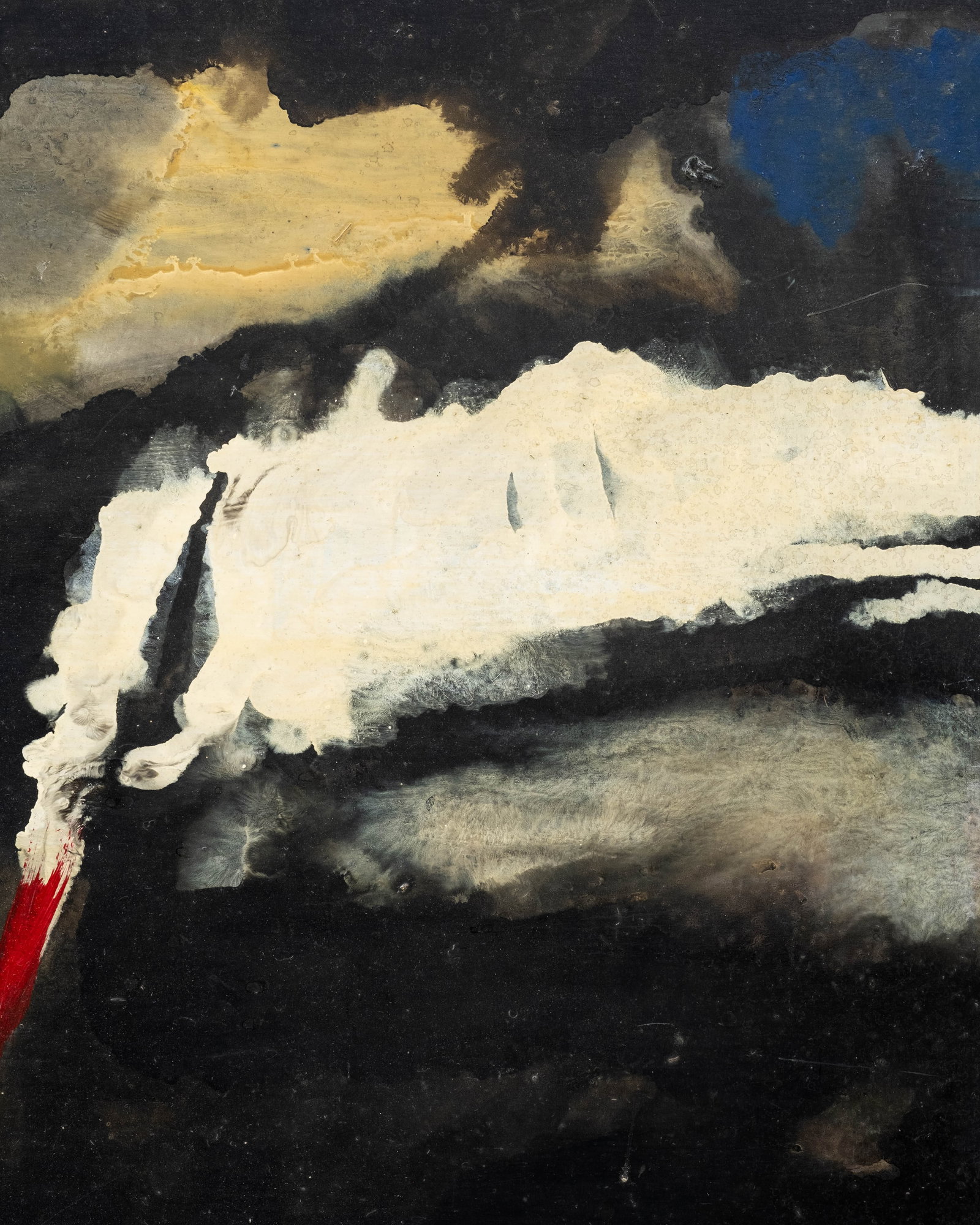 Mystery Artist: French School Signed 1963 'New Realities' Abstract Oil Painting - 8