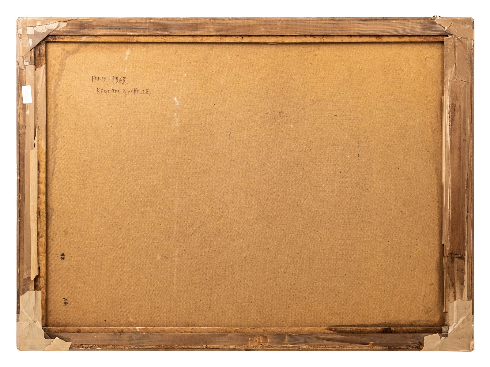 Mystery Artist: French School Signed 1963 'New Realities' Abstract Oil Painting - 9