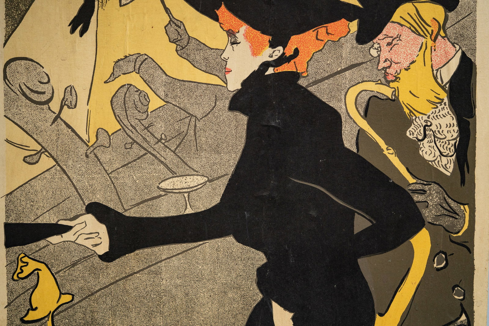 No Reserve: Henri de Toulouse-Lautrec 'Divan Japonais' Older Lithographic Poster - 8