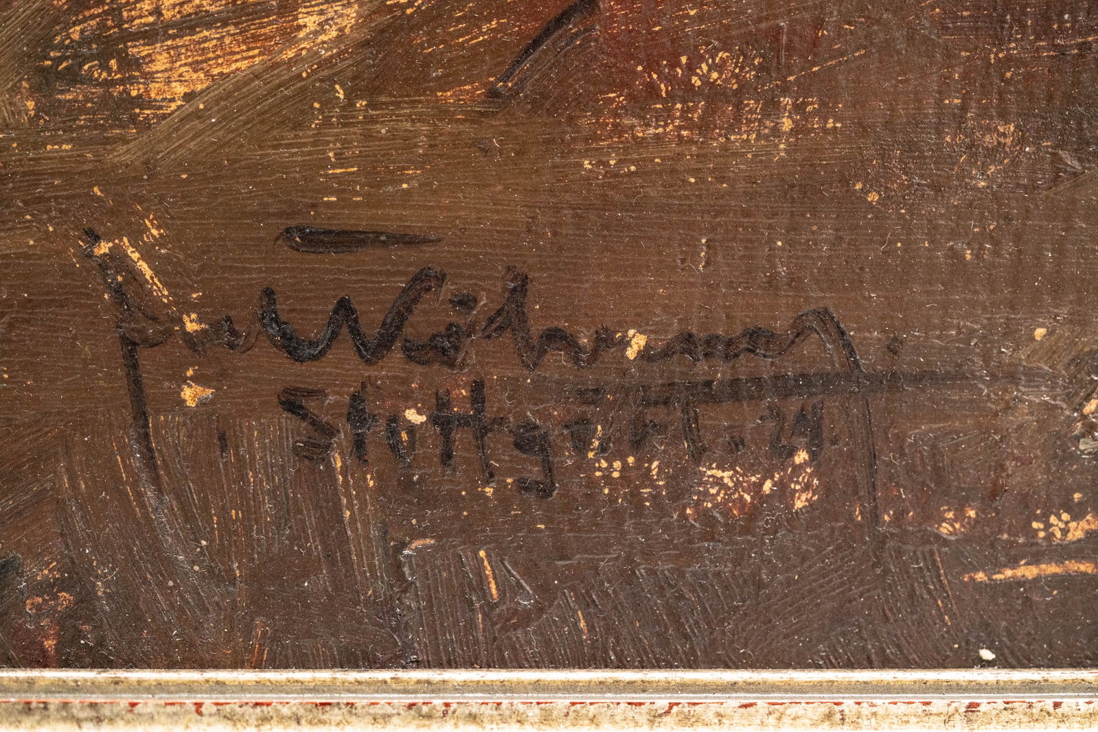 No Reserve: Georg Wichmann Signed Early Spring Landscape Painting - 4