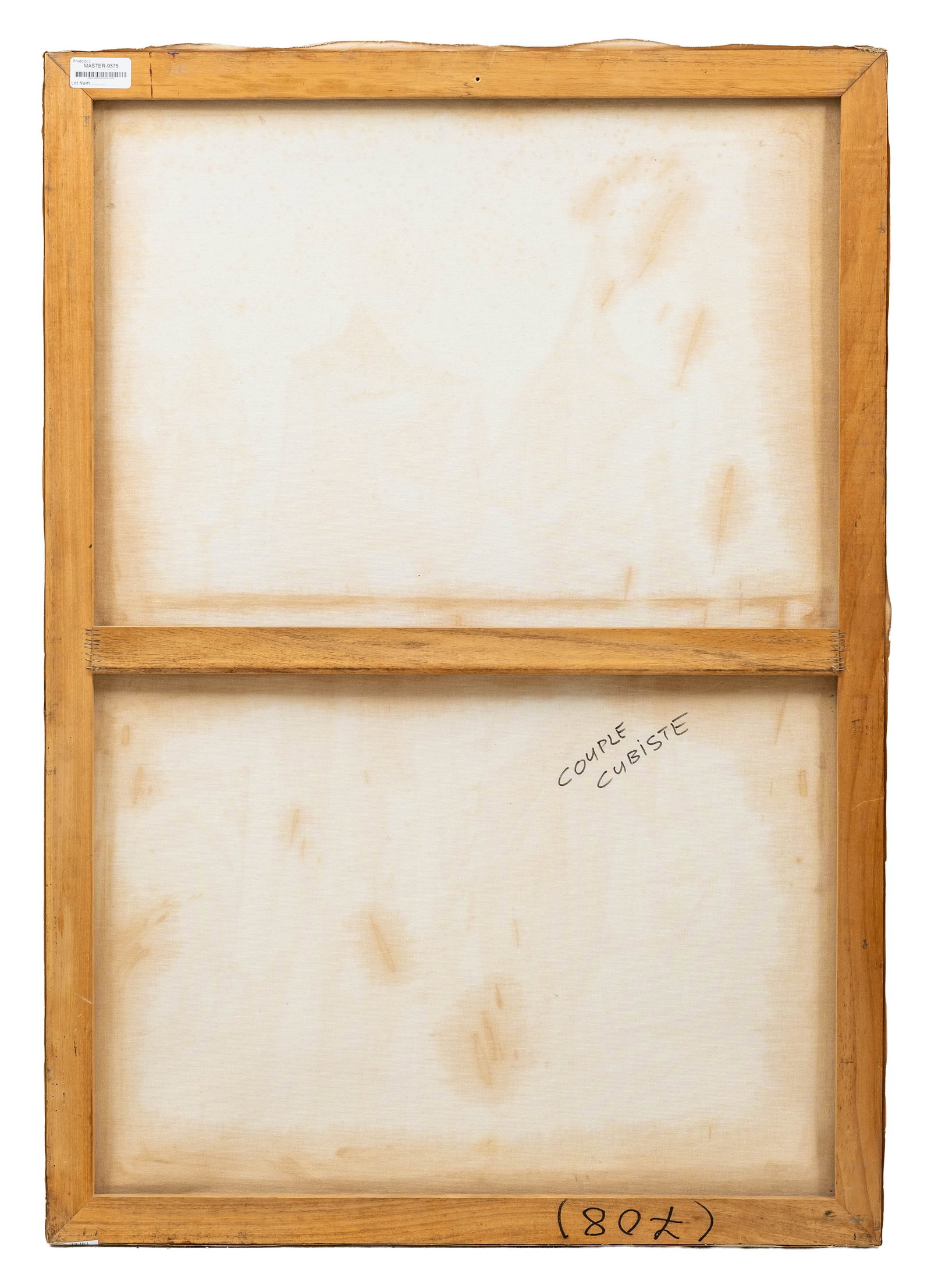 No Reserve: Petros Koufovassilis, Signed 'Forgotten Couple' Surrealist Painting, 1989 - 9