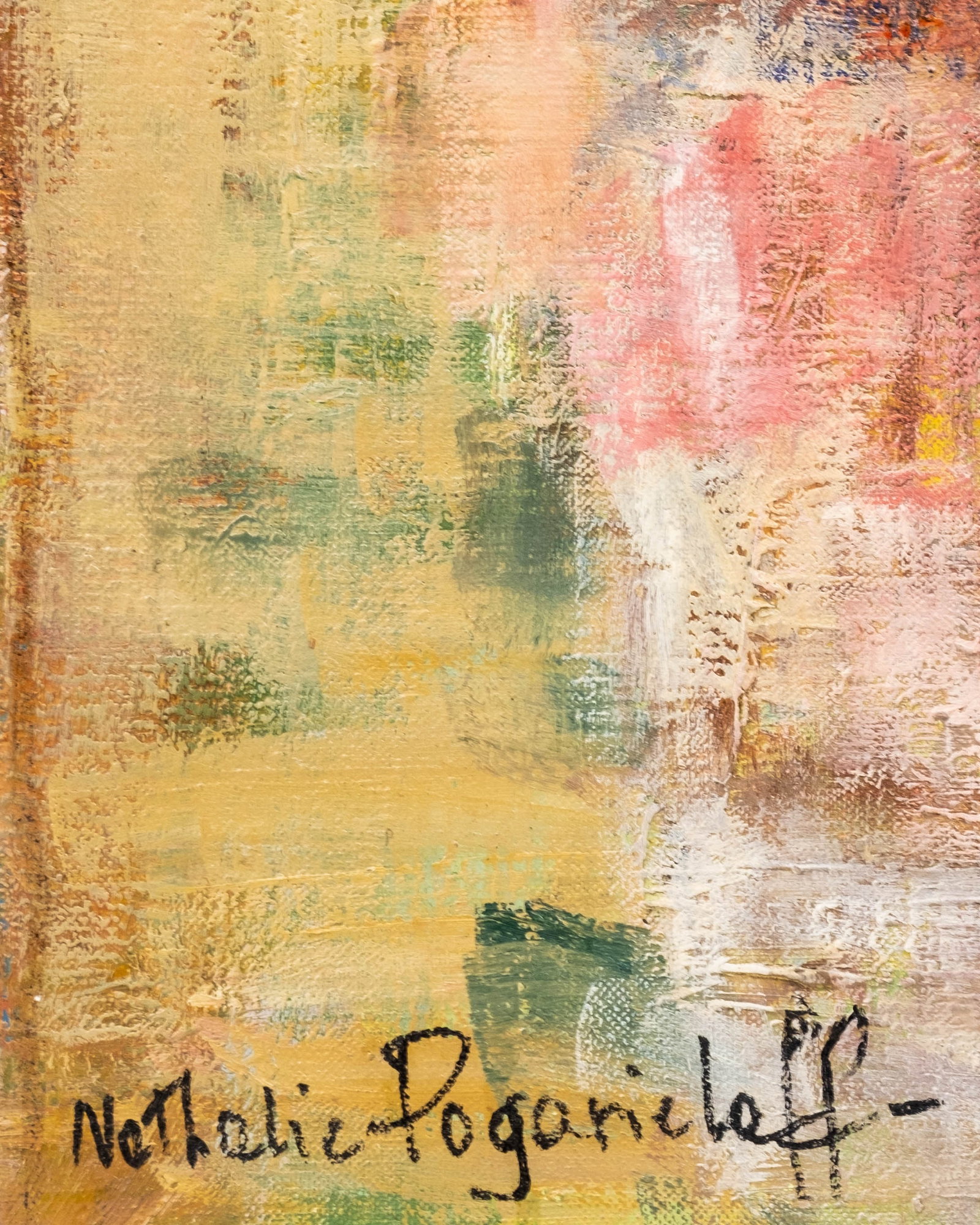 No Reserve: Nathalie Pogarie´loff, Signed Still Life with Dolls and Lute Painting - 4