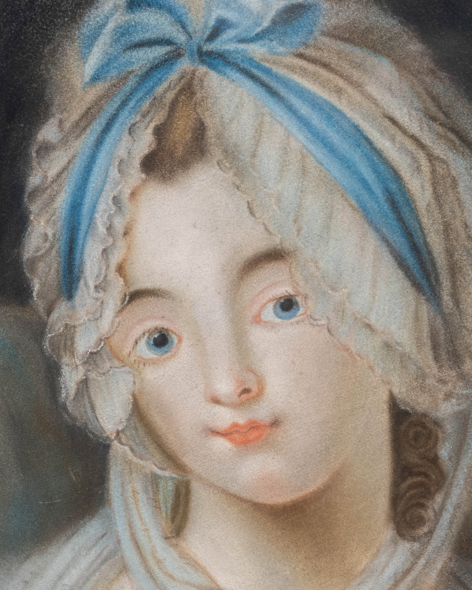 Late 18th/Early 19th Century School Portrait of a Young Woman Pastel Painting - 3