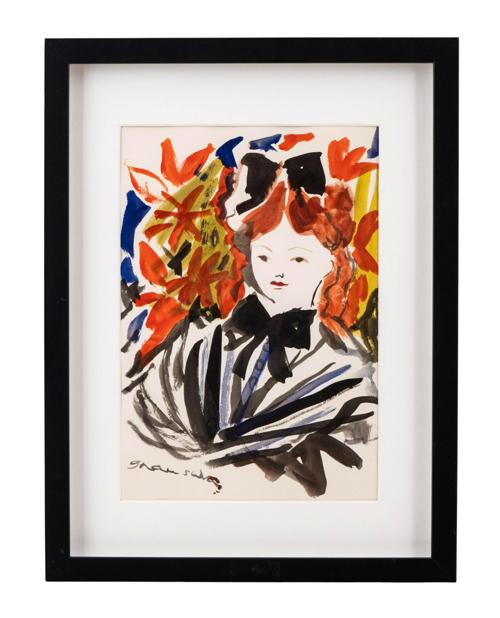 Emilio Grau-Sala Signed Watercolor Impressionist Painting (1 of 8)