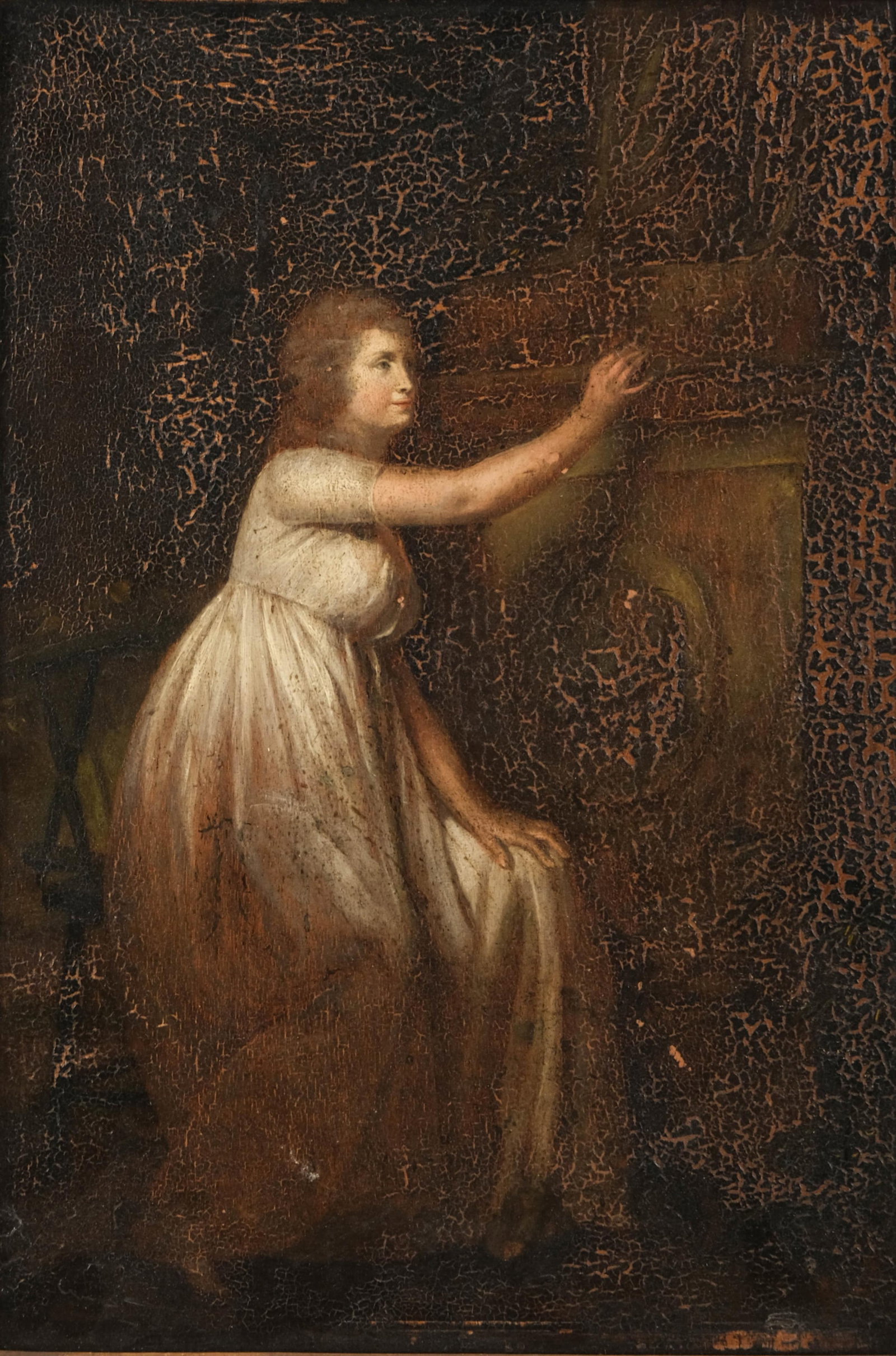 No Reserve: Alexis Pérignon Attributed Family-Commissioned Portrait of Marie Félicité Paille (1 of 12)