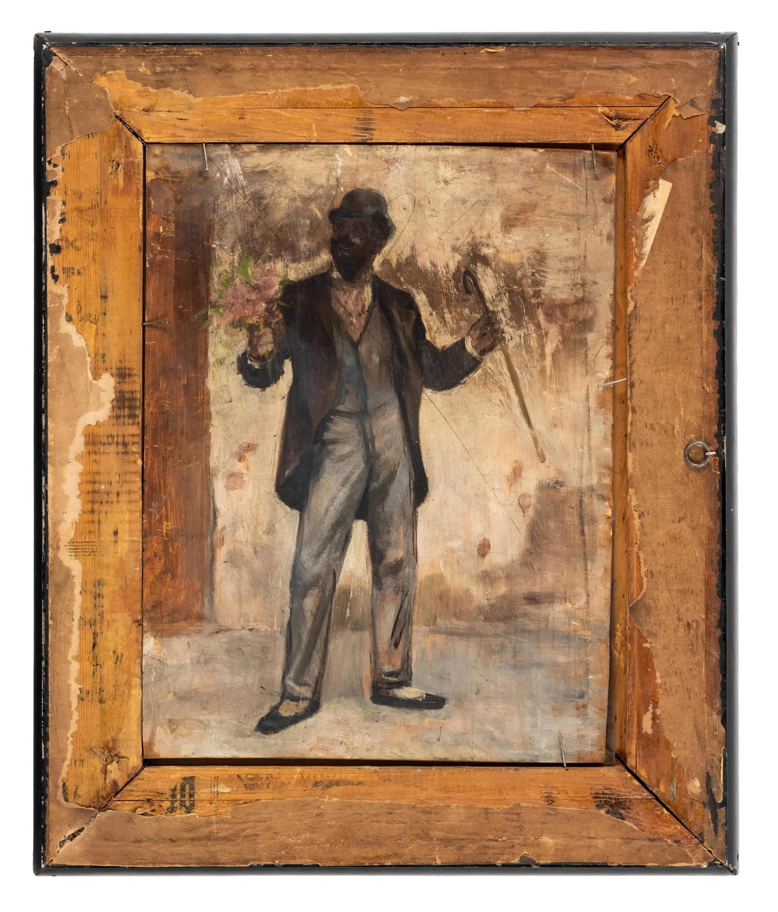 Potemkin, Signed European Double-Sided Oil on Board Painting - 3