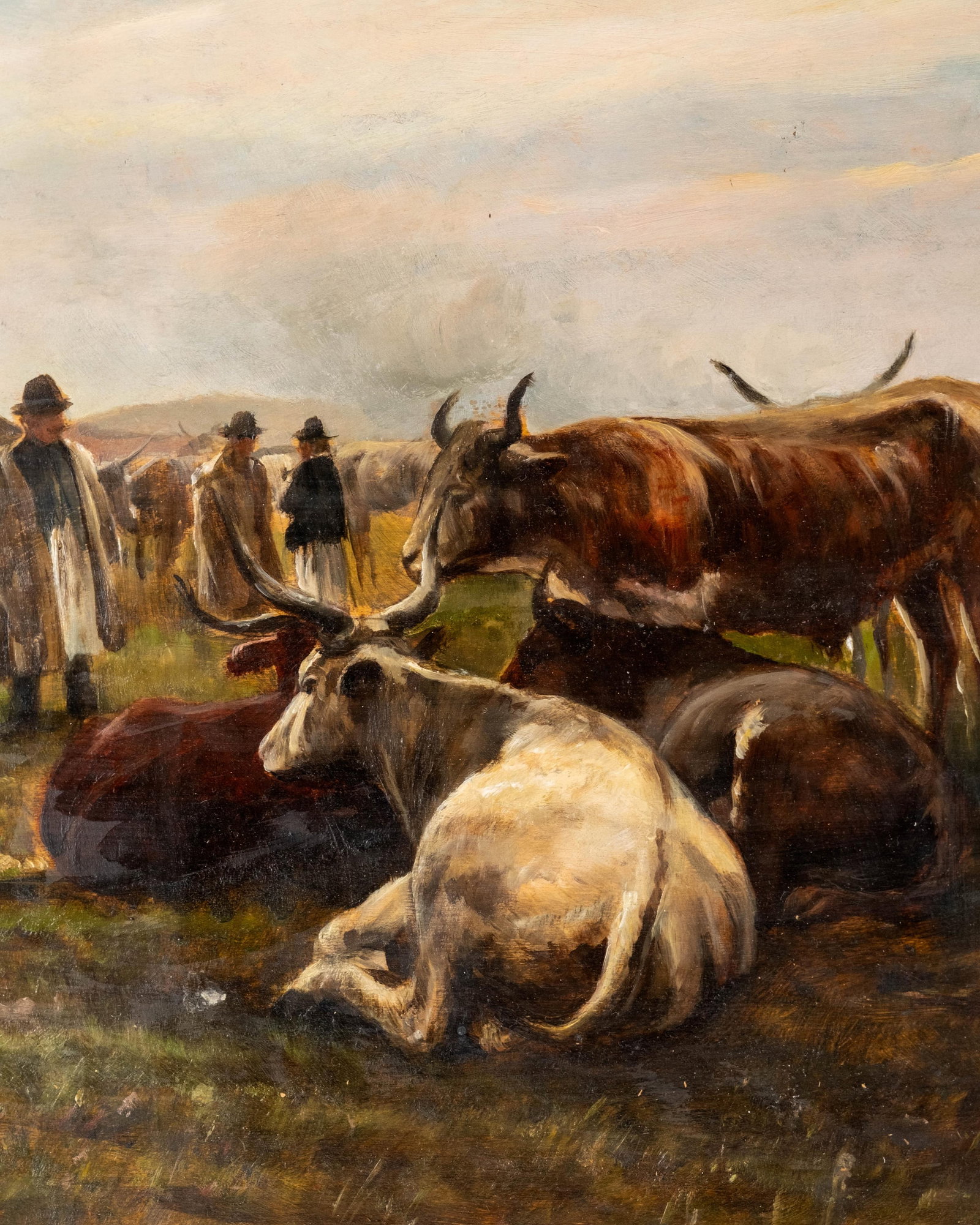 Potemkin, Signed European Double-Sided Oil on Board Painting - 7