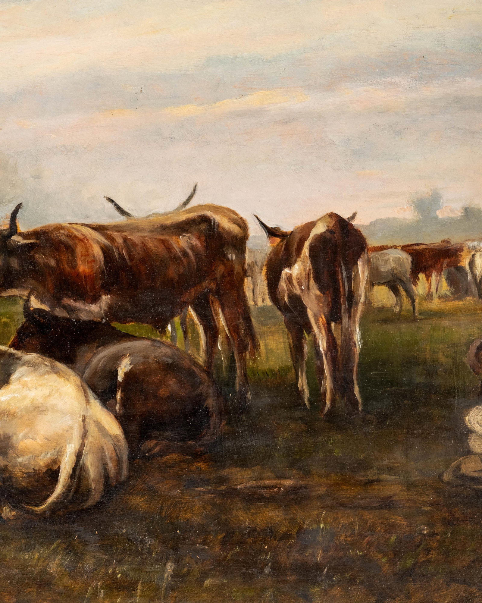 Potemkin, Signed European Double-Sided Oil on Board Painting - 8
