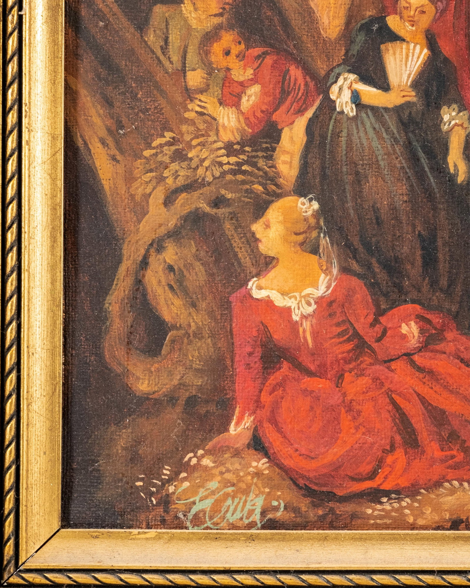 No Reserve: 19th - Early 20th Century Oil On Canvas Painting, Signed illeg. - 4