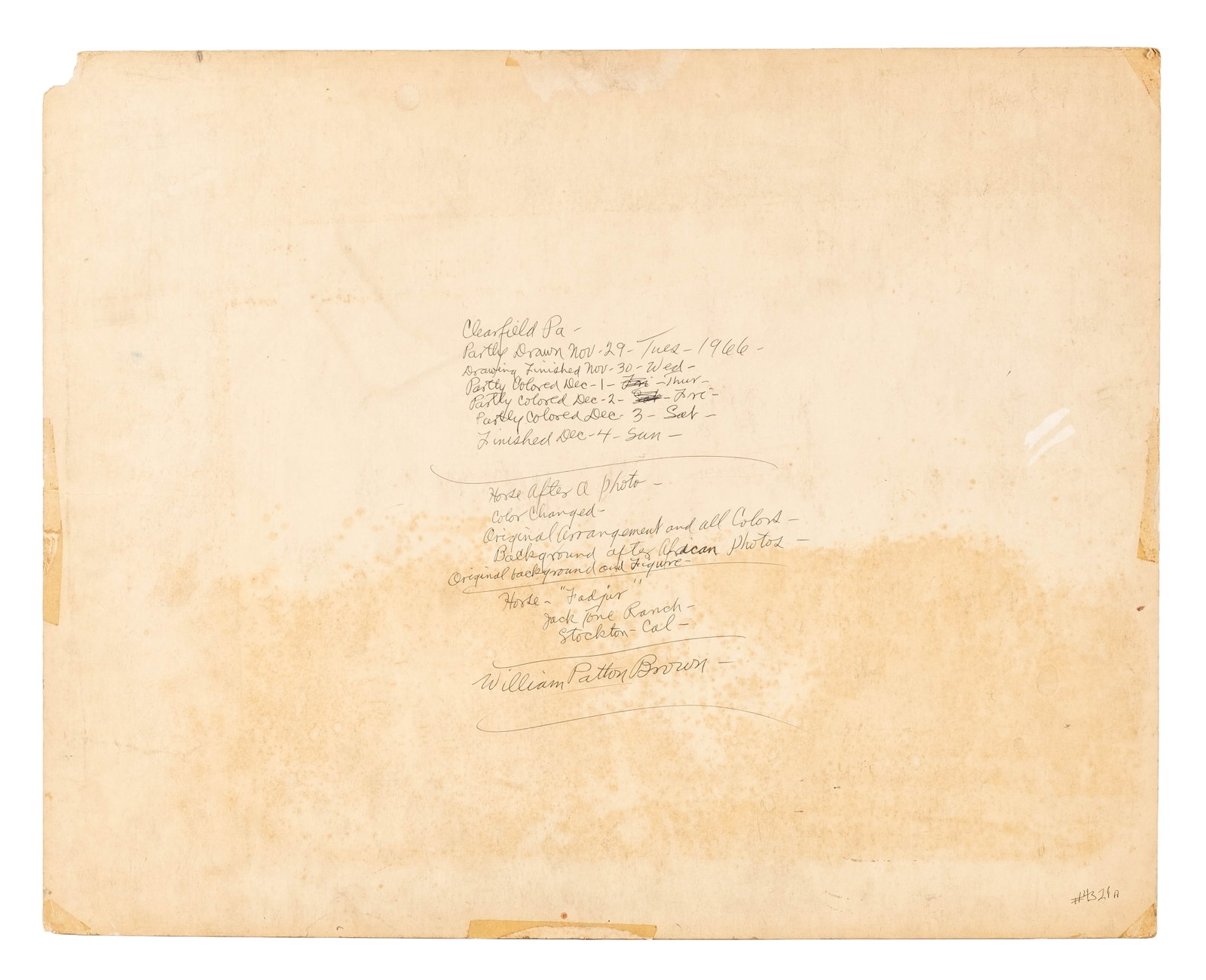 No Reserve: William Patton Brown Monogrammed Mid-Century Painting, Possibly Lawrence of Arabia - 10